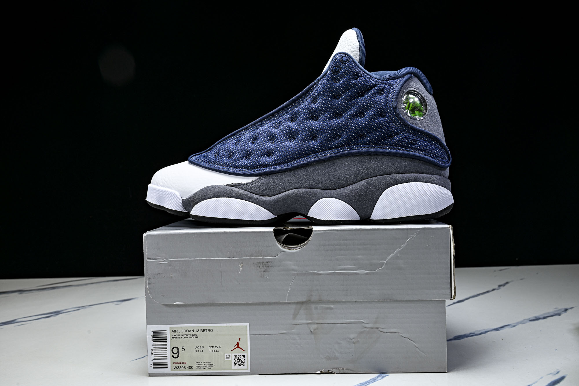 Air Jordan 13 AJ13 GIGI 真标真碳 海军蓝 男款复古实战篮球鞋 IW3808-400 尺码 40 Air Jordan 13 AJ13 GIGI 真标真碳 海军蓝 男款复古实战篮球鞋 IW3808-400 尺码 40