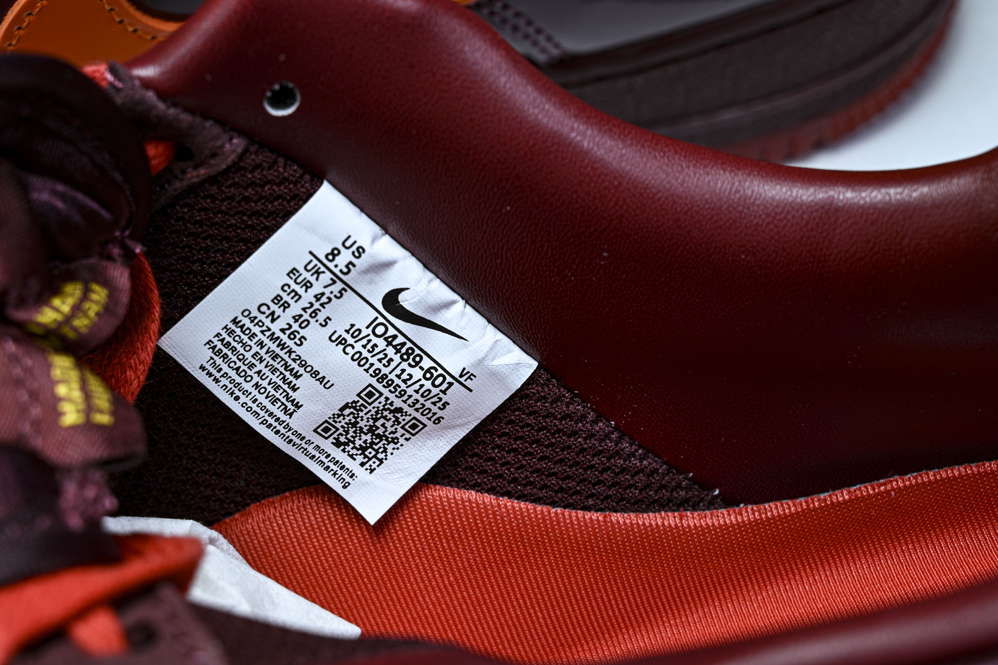 纯原 Nike Air Force 1'07 Low 空军一号低帮休闲板鞋 IO4489-601 35.5 36 36.