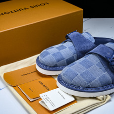 【BQ.顶级】LV路易威登男鞋凉鞋图案牛仔布LV Easy 穆勒鞋1AA0BX 尺码:38 39 40 41 42 43 【BQ.顶级】LV路易威登男鞋凉鞋图案牛仔布LV Easy 穆勒鞋1AA0BX 尺码:38 39 40 41 42 43