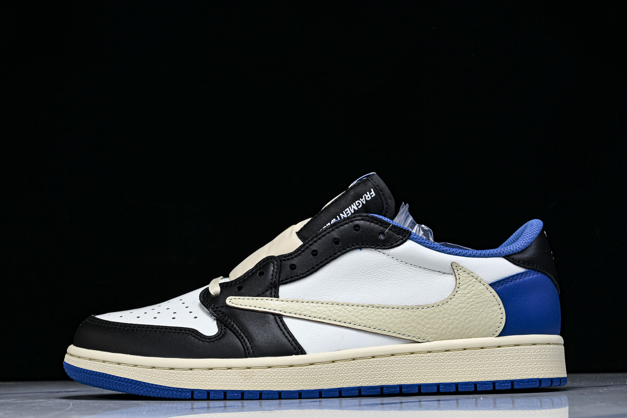 纯原Travis Scott x Air Jordan 1 Low OG AJ1 乔1倒勾低帮 全头层 DM7866-1