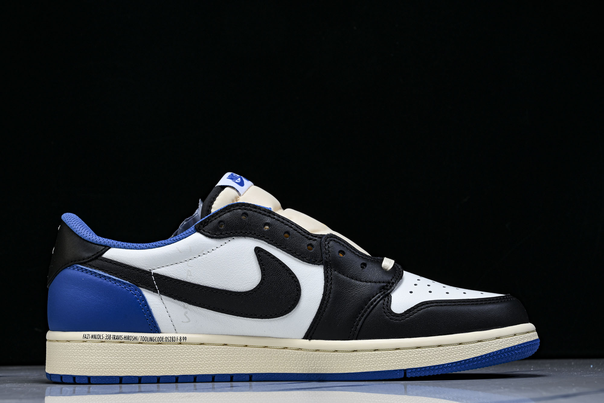 纯原Travis Scott x Air Jordan 1 Low OG AJ1 乔1倒勾低帮 全头层 DM7866-1