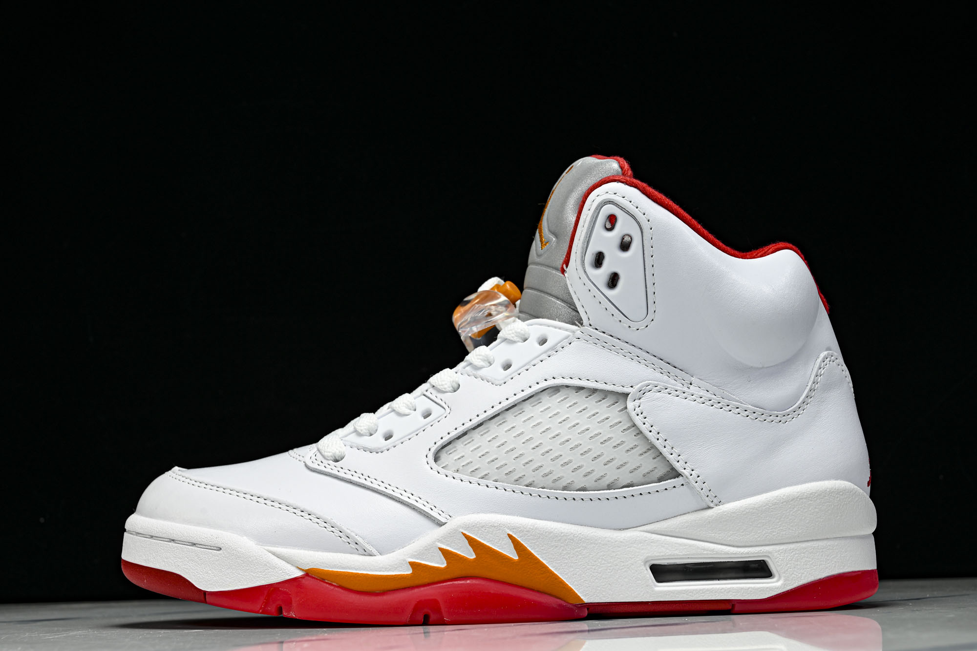 纯原Air Jordan 5 Retro _Sunset_ AJ5 乔5白橙红 IV5678-102  #YZ015 大