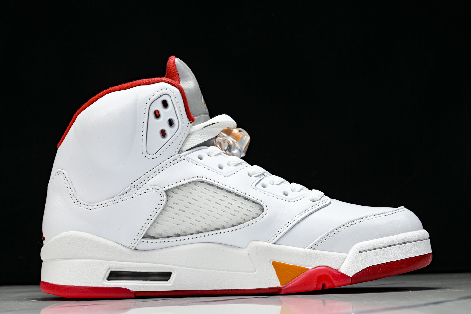 纯原Air Jordan 5 Retro _Sunset_ AJ5 乔5白橙红 IV5678-102  #YZ015 大
