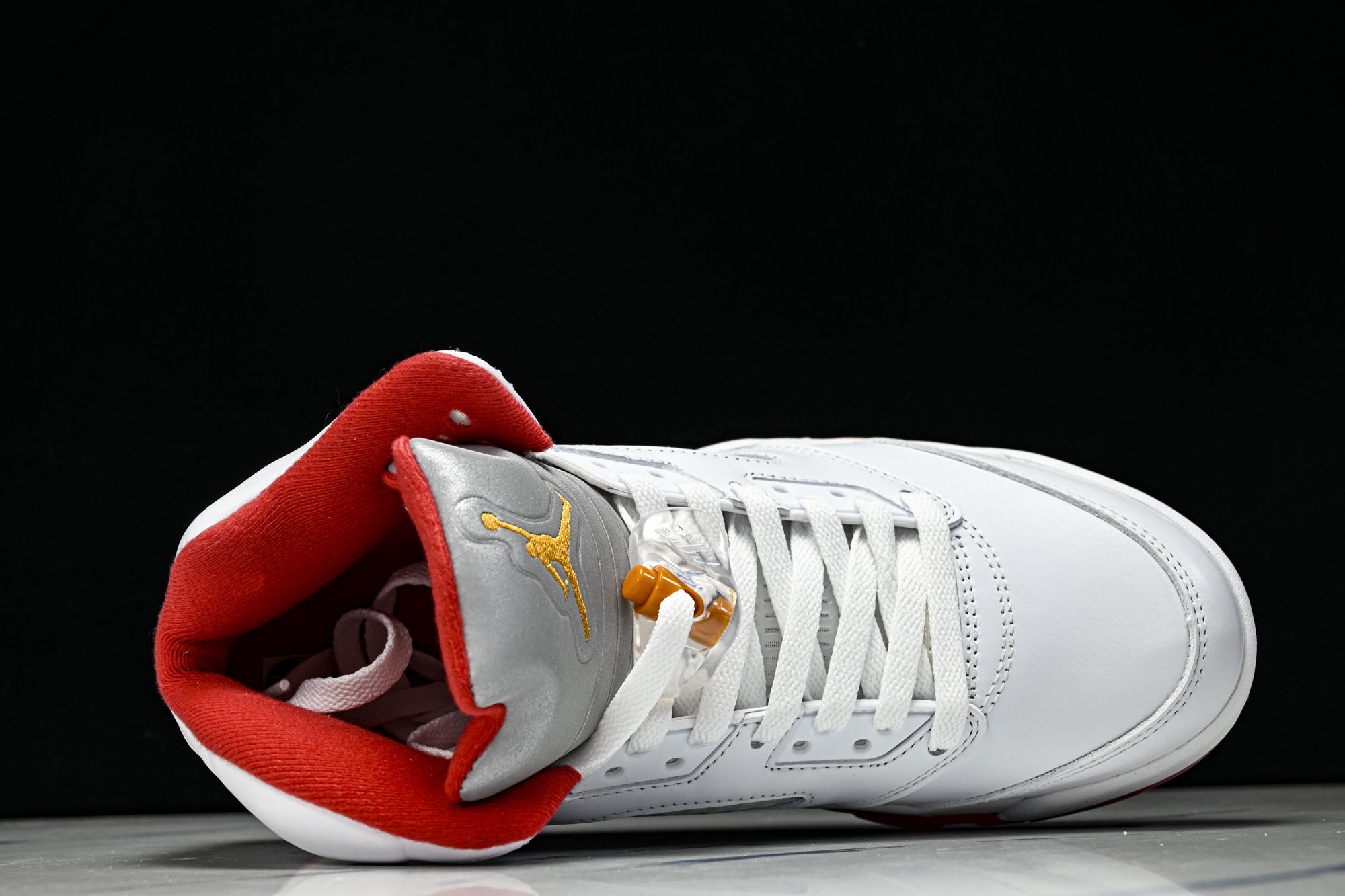 纯原Air Jordan 5 Retro _Sunset_ AJ5 乔5白橙红 IV5678-102  #YZ015 大