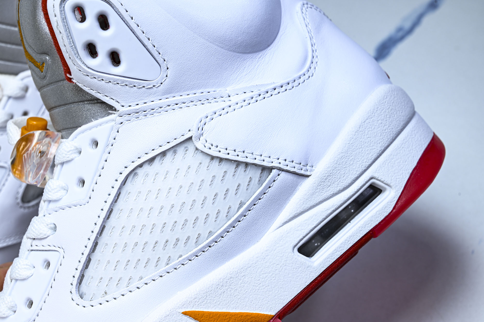 纯原Air Jordan 5 Retro _Sunset_ AJ5 乔5白橙红 IV5678-102  #YZ015 大