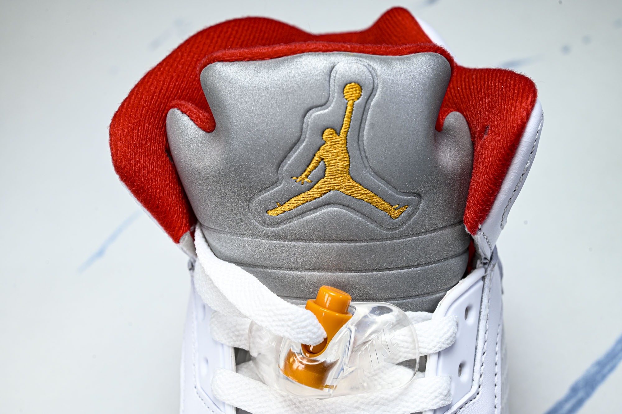 纯原Air Jordan 5 Retro _Sunset_ AJ5 乔5白橙红 IV5678-102  #YZ015 大