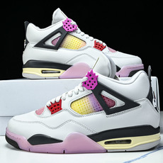 纯原Air Jordan 4 AJ4 漫画白黑粉色 男鞋篮球鞋JA1135 100 #YZ013 40.5 41 42 纯原Air Jordan 4 AJ4 漫画白黑粉色 男鞋篮球鞋JA1135 100 #YZ013 40.5 41 42