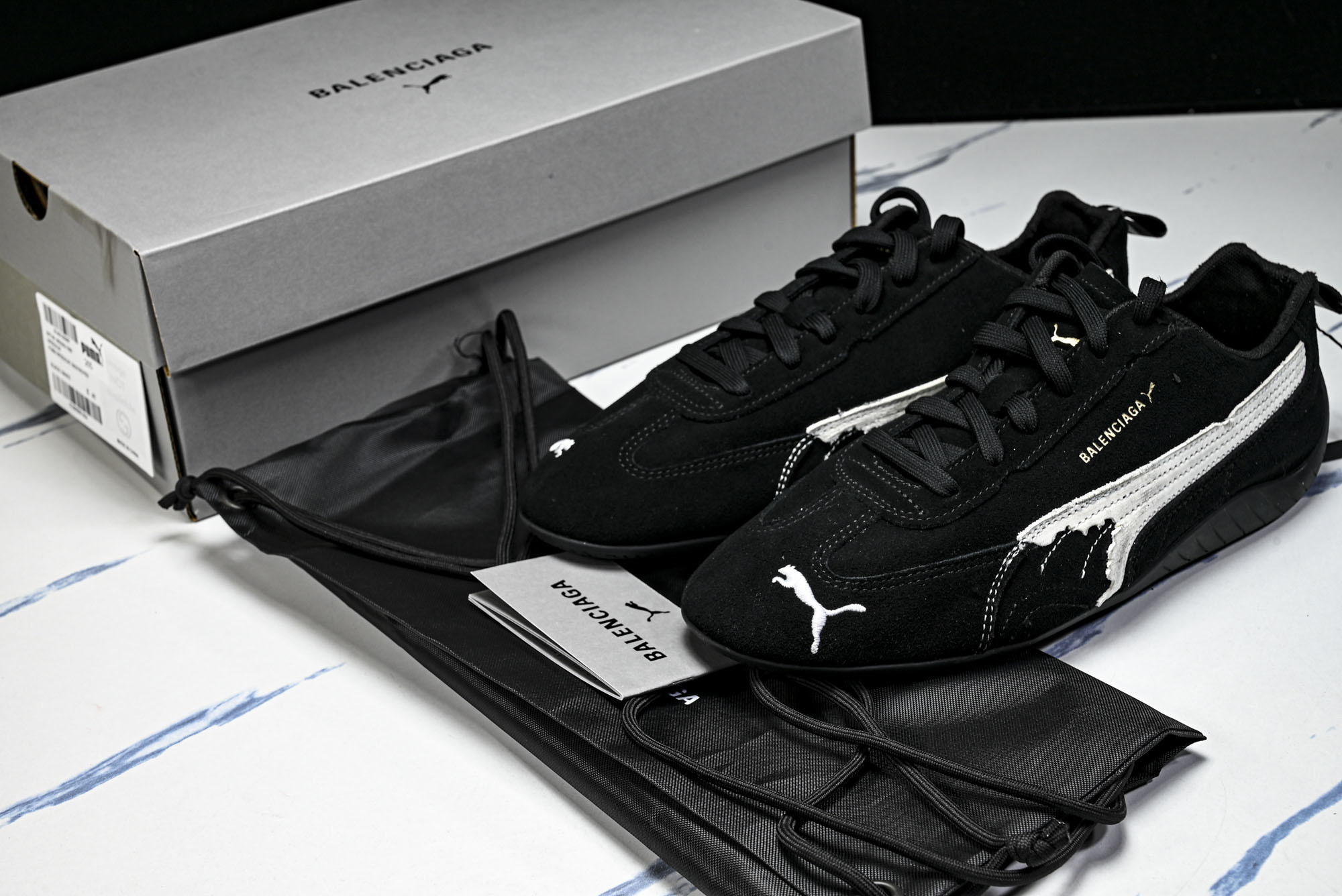 纯原 PUMA_彪马 x Balenciaga巴黎世家 Speedcat 牛皮绒面革 圆头做旧 02 #YZ026 纯原 PUMA_彪马 x Balenciaga巴黎世家 Speedcat 牛皮绒面革 圆头做旧 02 #YZ026