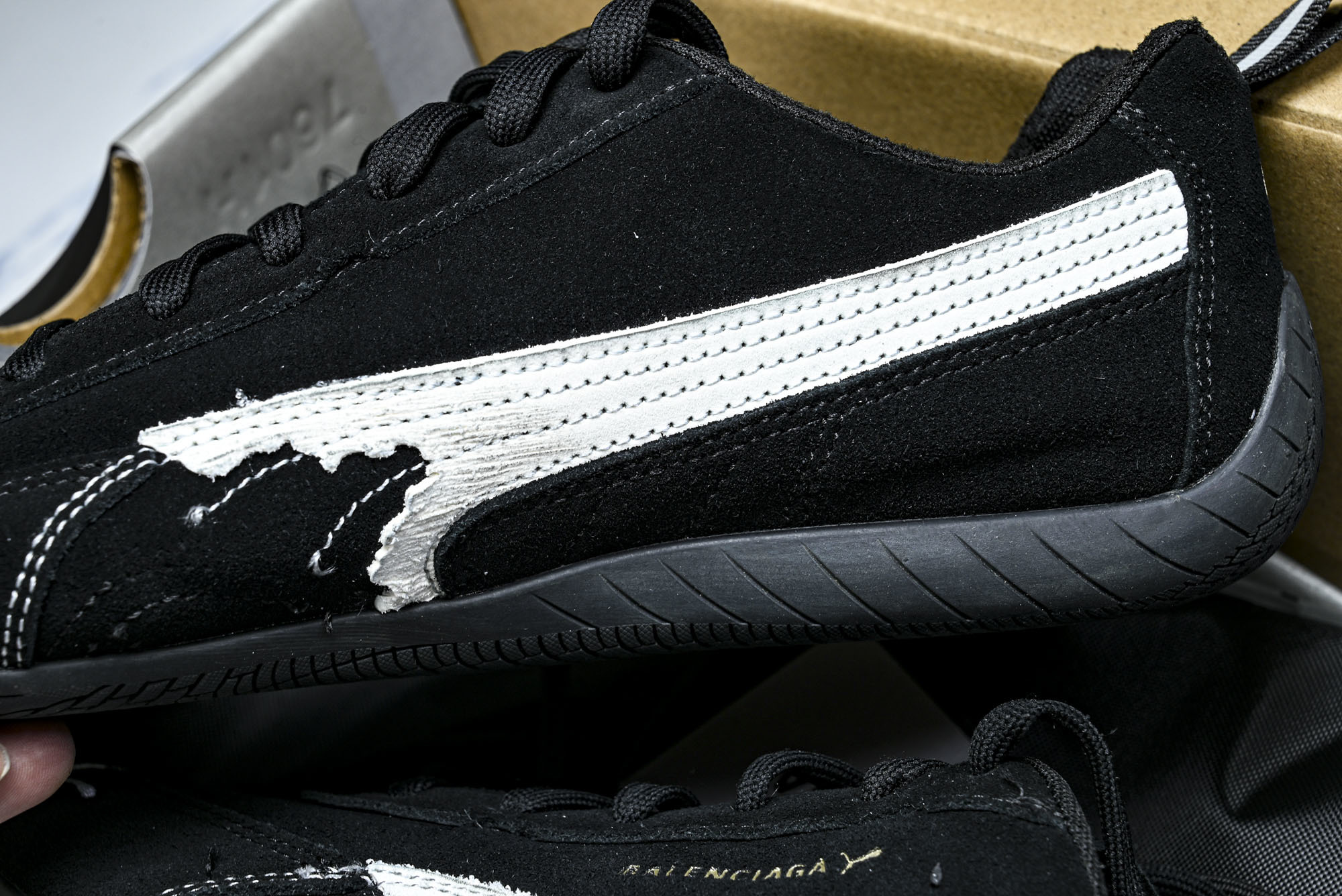 纯原 PUMA_彪马 x Balenciaga巴黎世家 Speedcat 牛皮绒面革 圆头做旧 02 #YZ026 纯原 PUMA_彪马 x Balenciaga巴黎世家 Speedcat 牛皮绒面革 圆头做旧 02 #YZ026