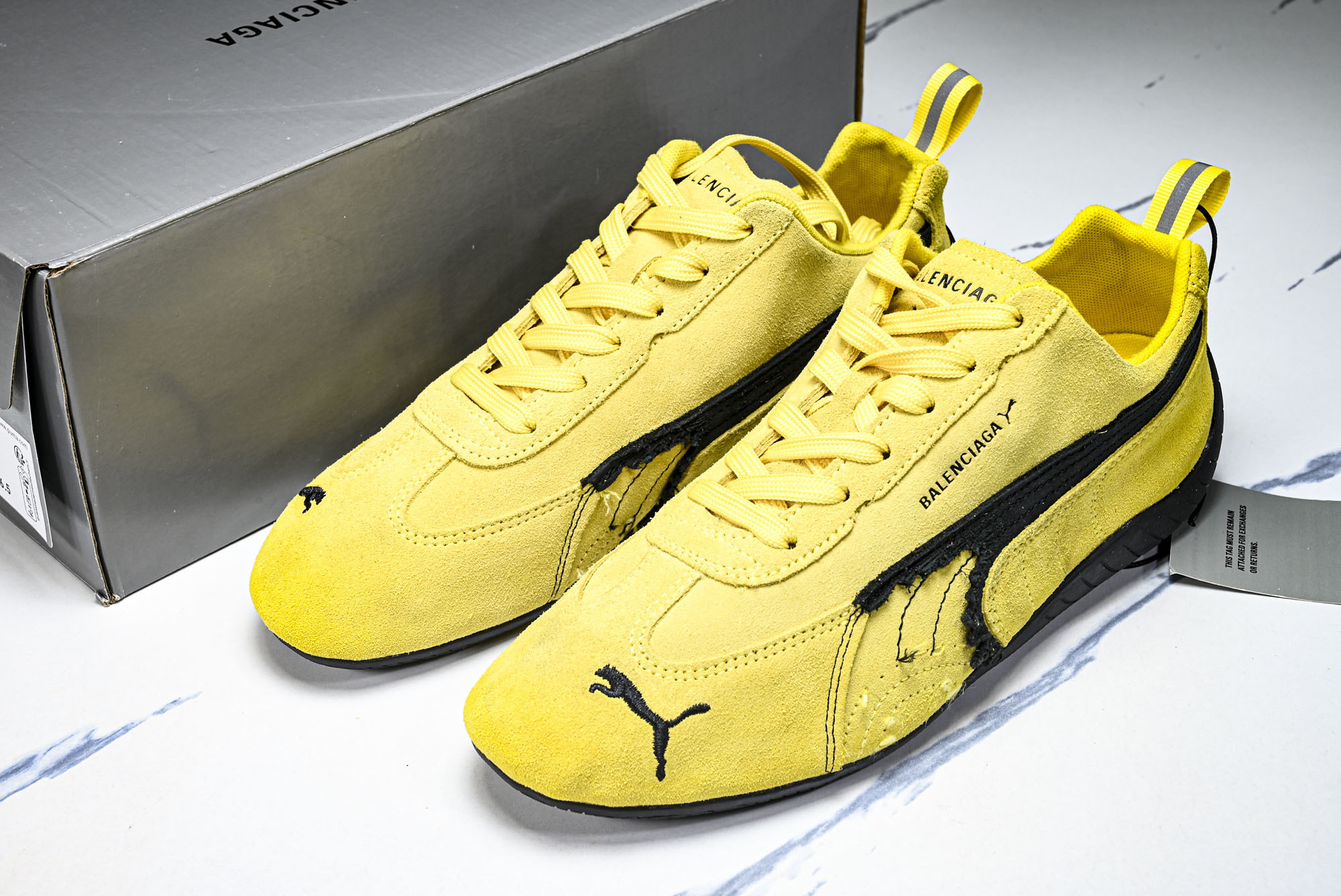 纯原 PUMA_彪马 x Balenciaga巴黎世家 Speedcat 牛皮绒面革 圆头做旧 06 #YZ026 纯原 PUMA_彪马 x Balenciaga巴黎世家 Speedcat 牛皮绒面革 圆头做旧 06 #YZ026