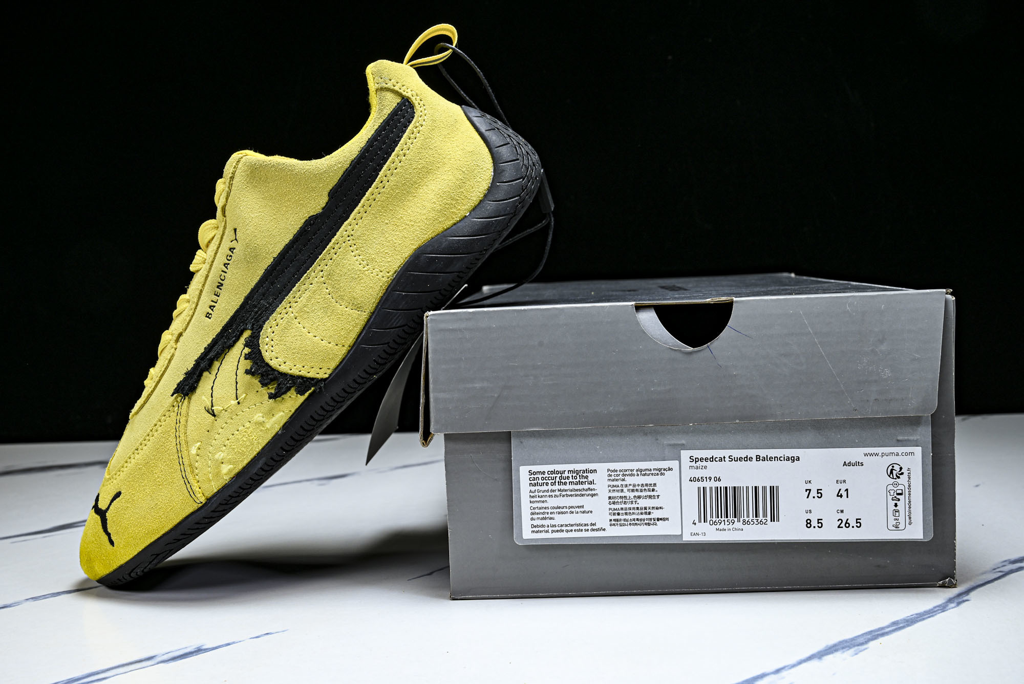 纯原 PUMA_彪马 x Balenciaga巴黎世家 Speedcat 牛皮绒面革 圆头做旧 06 #YZ026 纯原 PUMA_彪马 x Balenciaga巴黎世家 Speedcat 牛皮绒面革 圆头做旧 06 #YZ026