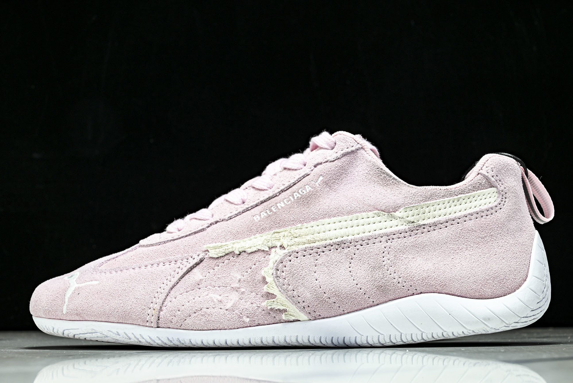 纯原 PUMA_彪马 x Balenciaga巴黎世家 Speedcat 牛皮绒面革 圆头做旧  07 #YZ026 #