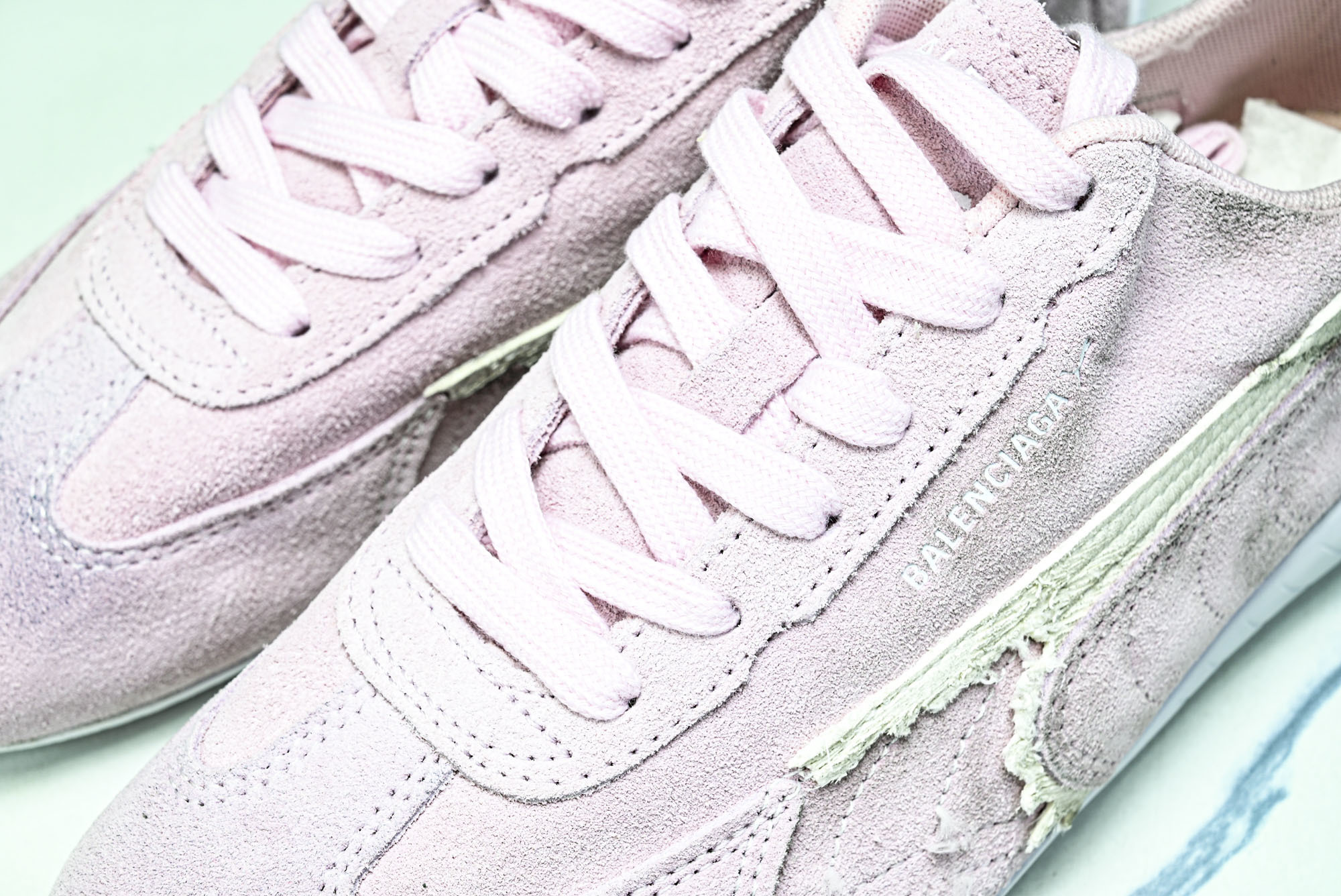纯原 PUMA_彪马 x Balenciaga巴黎世家 Speedcat 牛皮绒面革 圆头做旧  07 #YZ026 #