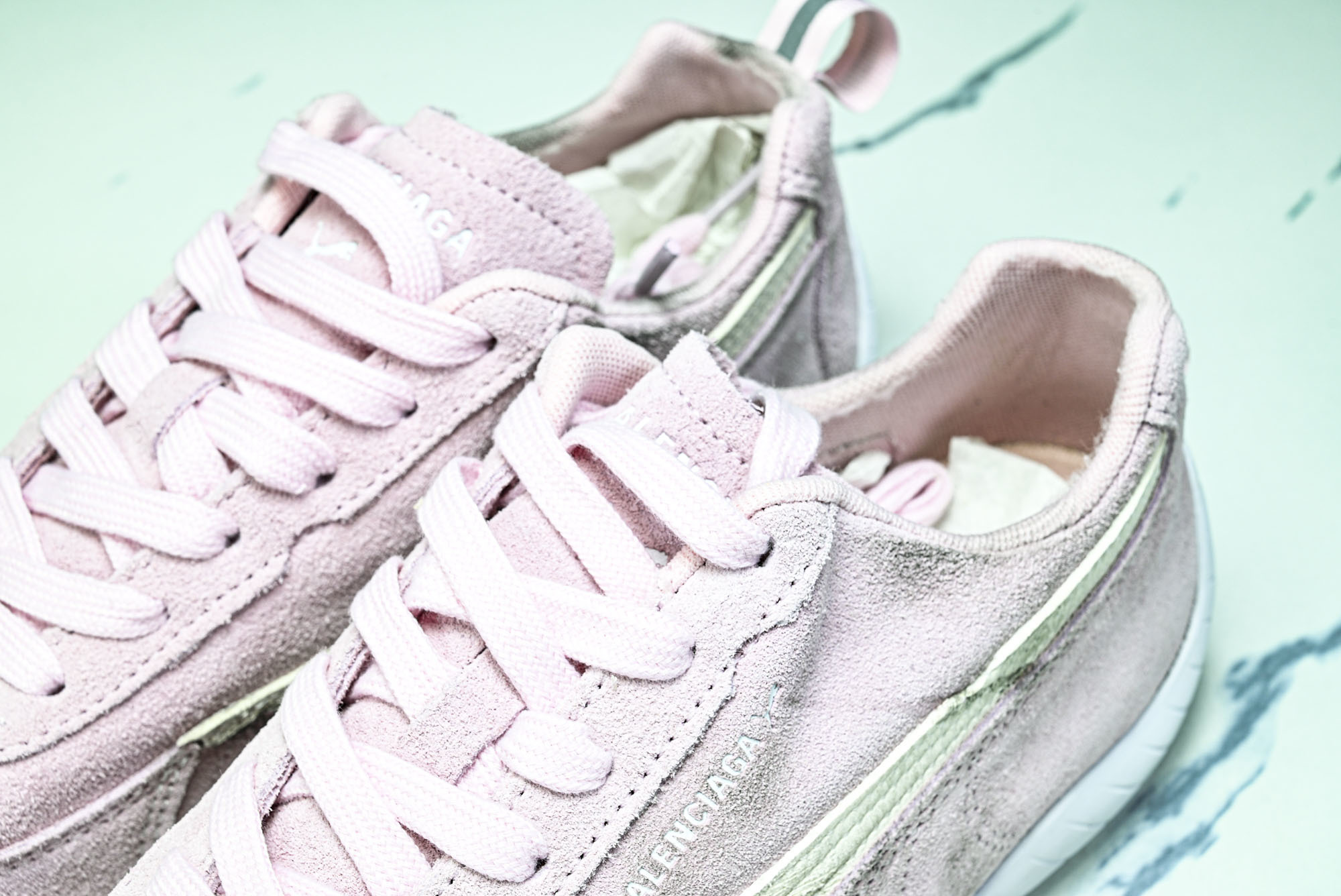 纯原 PUMA_彪马 x Balenciaga巴黎世家 Speedcat 牛皮绒面革 圆头做旧  07 #YZ026 #