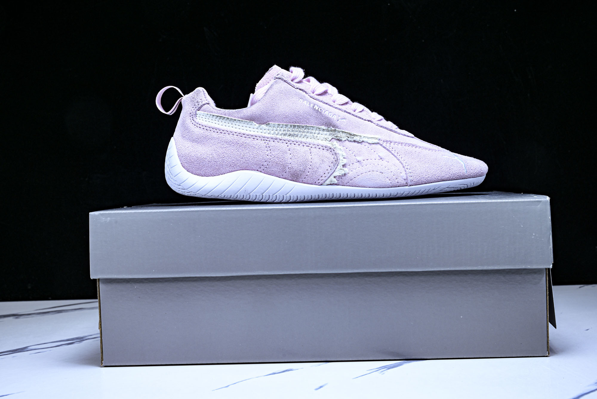 纯原 PUMA_彪马 x Balenciaga巴黎世家 Speedcat 牛皮绒面革 圆头做旧  07 #YZ026 #