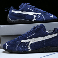 纯原 PUMA_彪马 x Balenciaga巴黎世家 Speedcat 牛皮绒面革 圆头做旧 #YZ026 #注鞋 纯原 PUMA_彪马 x Balenciaga巴黎世家 Speedcat 牛皮绒面革 圆头做旧 #YZ026 #注鞋