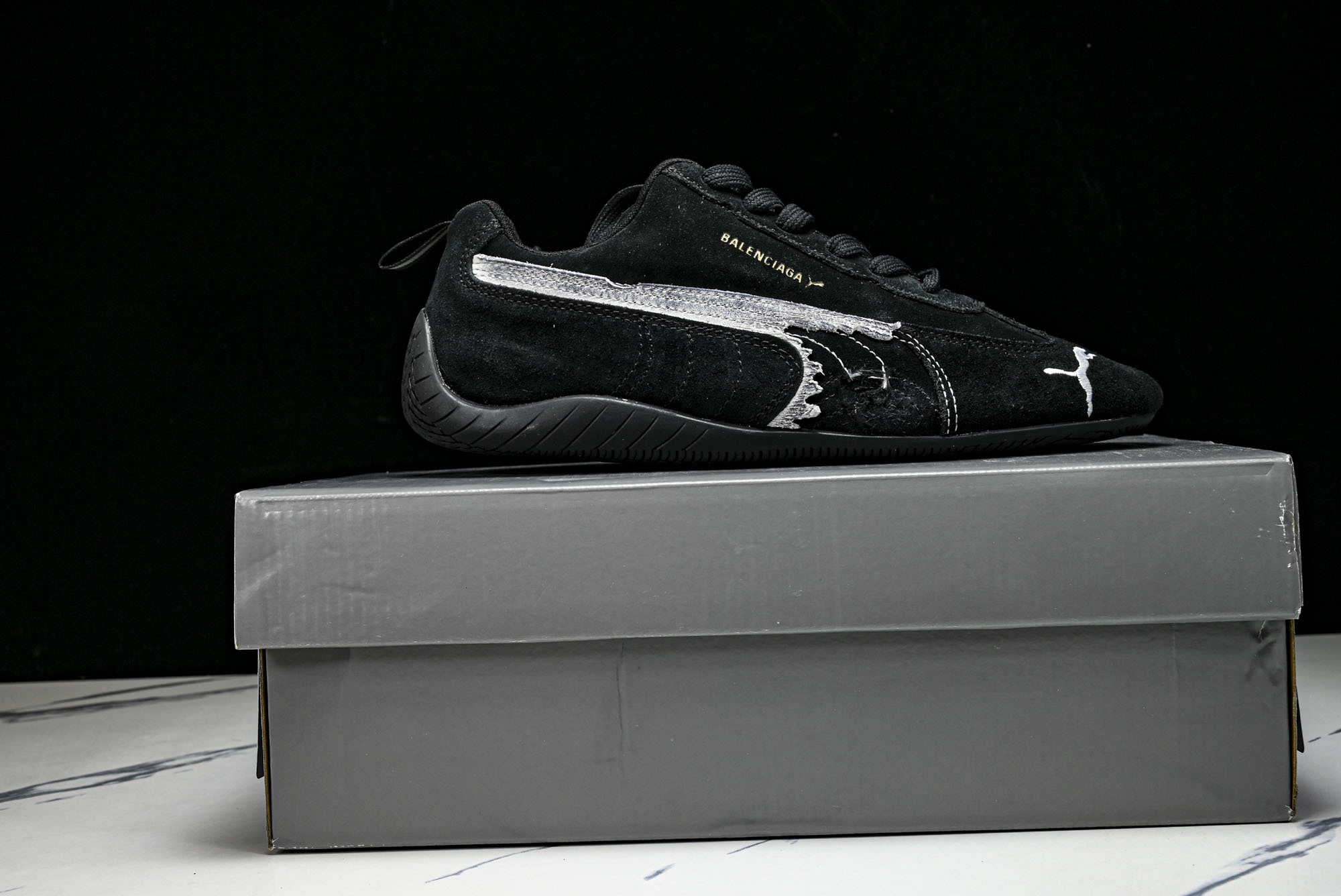 纯原 PUMA_彪马 x Balenciaga巴黎世家 Speedcat 牛皮绒面革 圆头做旧 WSDSD1090 # 纯原 PUMA_彪马 x Balenciaga巴黎世家 Speedcat 牛皮绒面革 圆头做旧 WSDSD1090 #