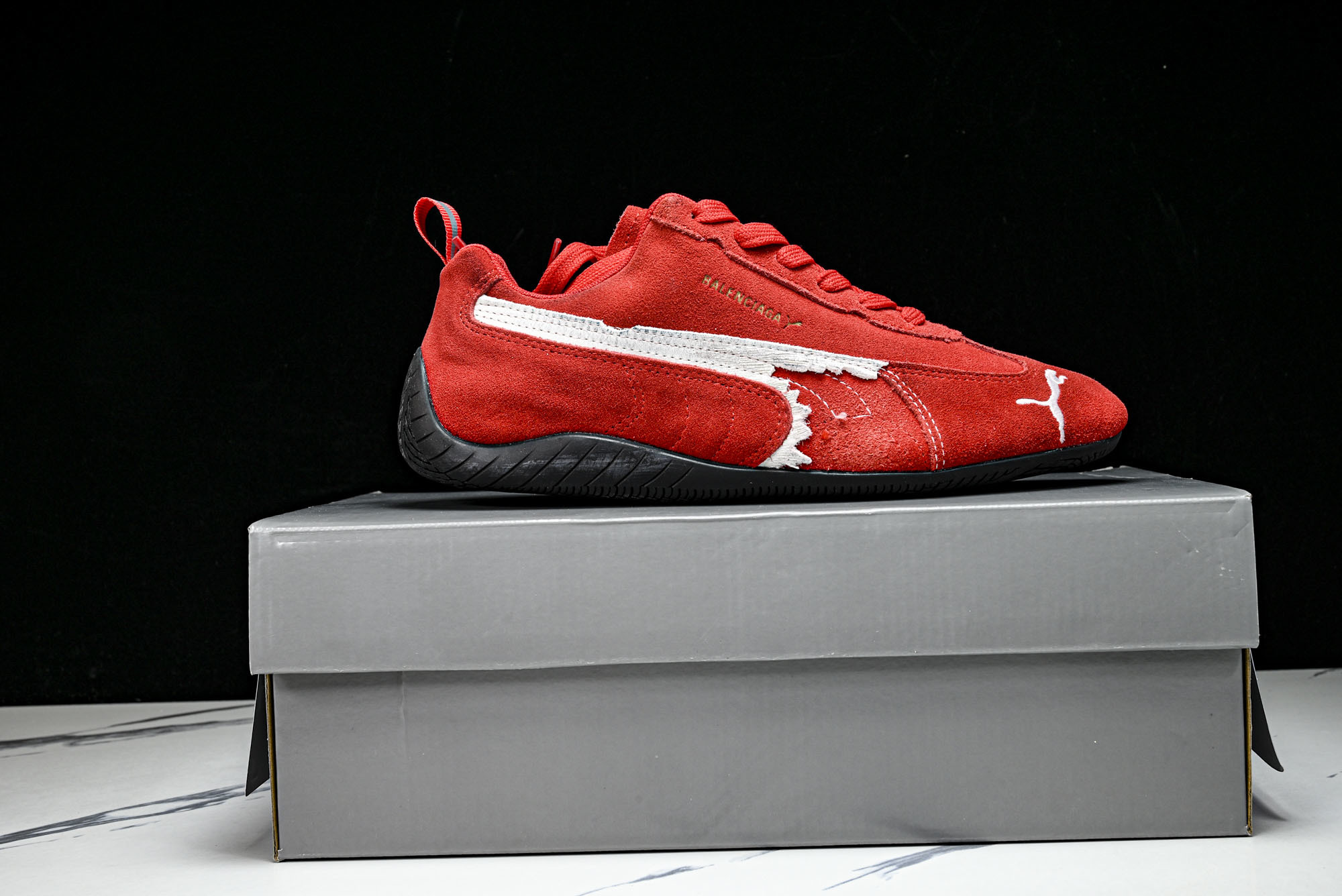 纯原 PUMA_彪马 x Balenciaga巴黎世家 Speedcat 牛皮绒面革 圆头做旧 WSDSD6910 #Y 纯原 PUMA_彪马 x Balenciaga巴黎世家 Speedcat 牛皮绒面革 圆头做旧 WSDSD6910 #Y