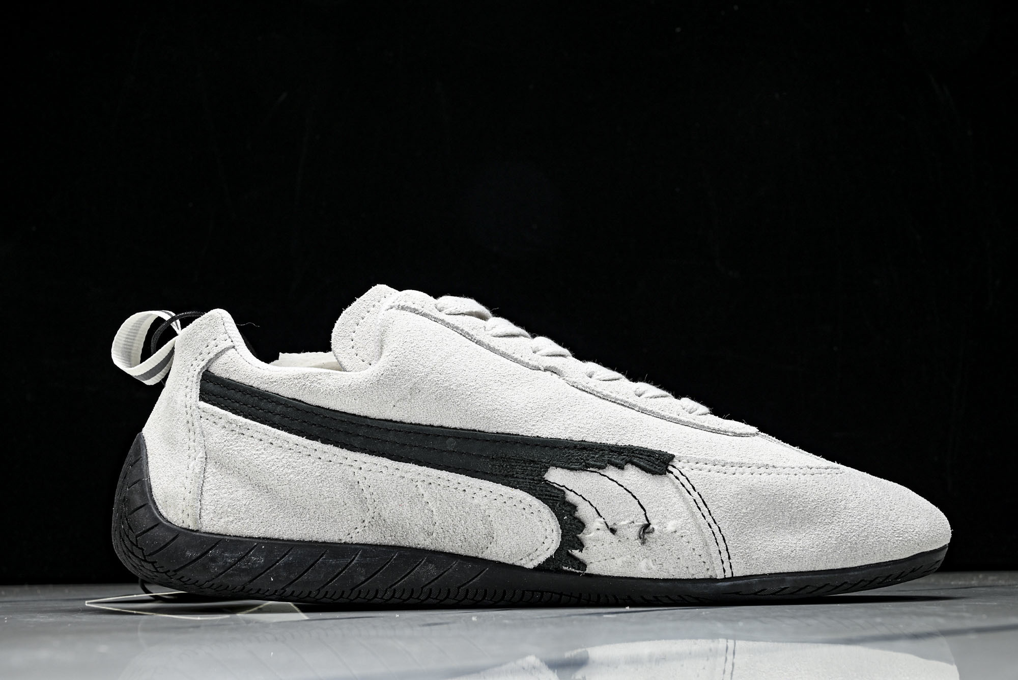 纯原 PUMA_彪马 x Balenciaga巴黎世家 Speedcat 牛皮绒面革 圆头做旧 WSDSD9010  #