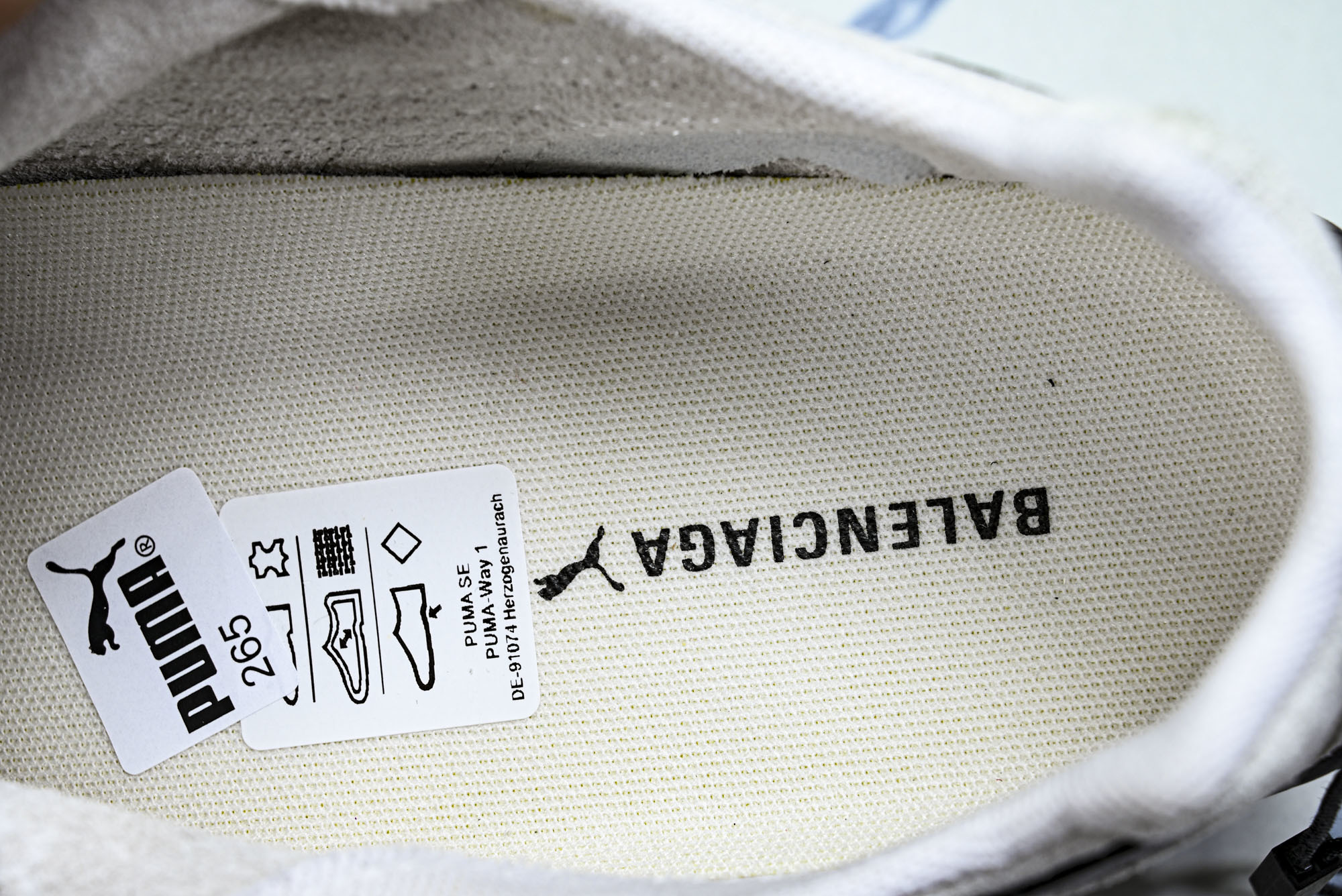 纯原 PUMA_彪马 x Balenciaga巴黎世家 Speedcat 牛皮绒面革 圆头做旧 WSDSD9010  #