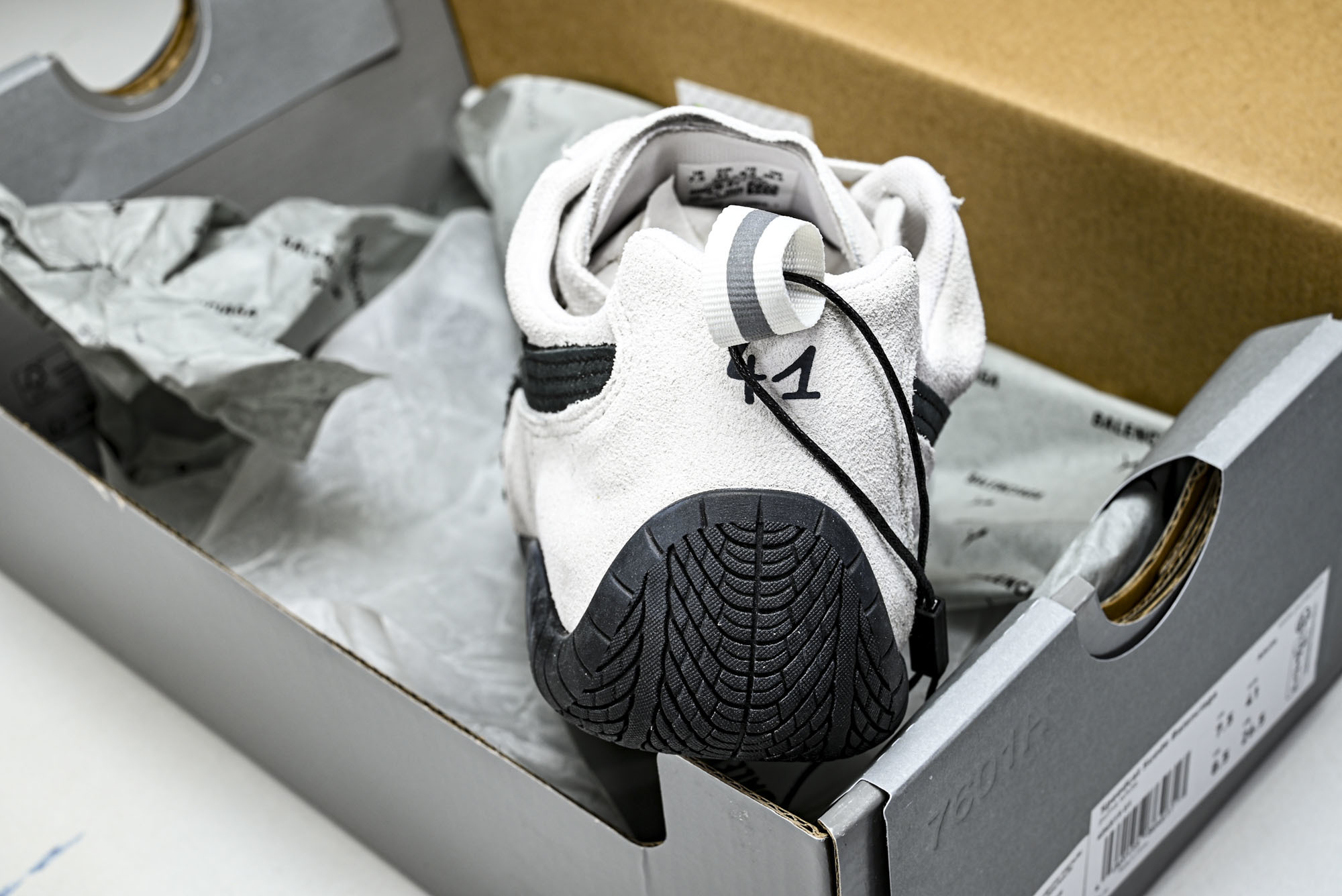 纯原 PUMA_彪马 x Balenciaga巴黎世家 Speedcat 牛皮绒面革 圆头做旧 WSDSD9010  #