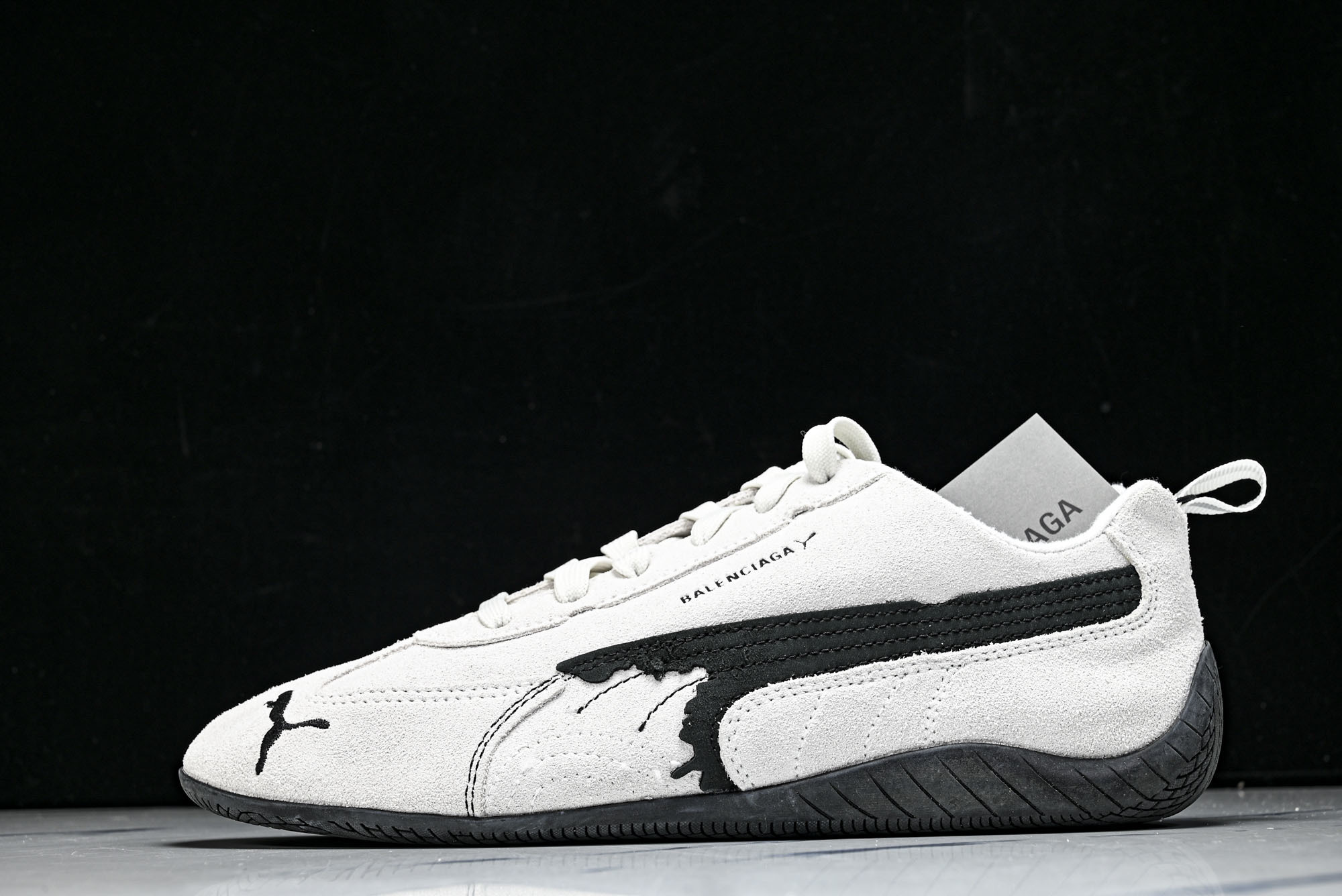 纯原 PUMA_彪马 x Balenciaga巴黎世家 Speedcat 牛皮绒面革 圆头做旧 WSDSD-9010 纯原 PUMA_彪马 x Balenciaga巴黎世家 Speedcat 牛皮绒面革 圆头做旧 WSDSD-9010