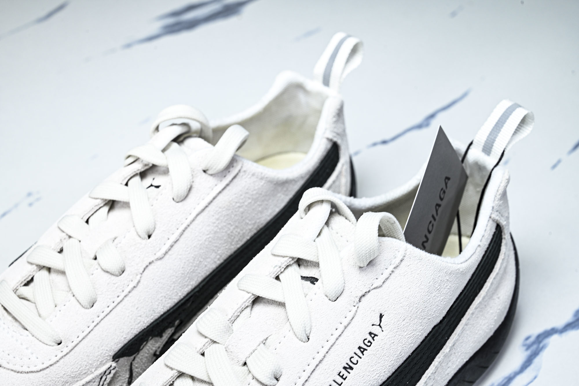 纯原 PUMA_彪马 x Balenciaga巴黎世家 Speedcat 牛皮绒面革 圆头做旧 WSDSD-9010 纯原 PUMA_彪马 x Balenciaga巴黎世家 Speedcat 牛皮绒面革 圆头做旧 WSDSD-9010