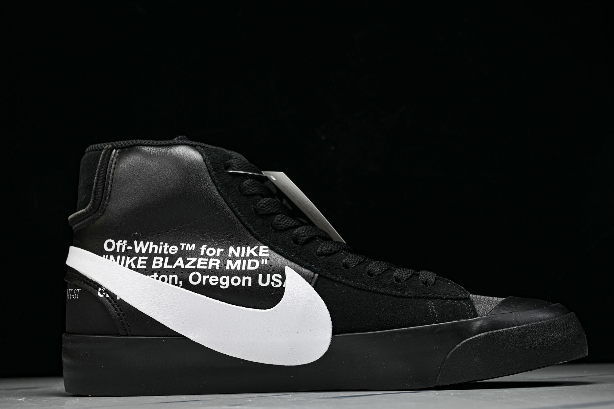 NK Blazer 2.0 x OWOff-White Grim Reaper OW联名限量板鞋 黑白 AA3832-0