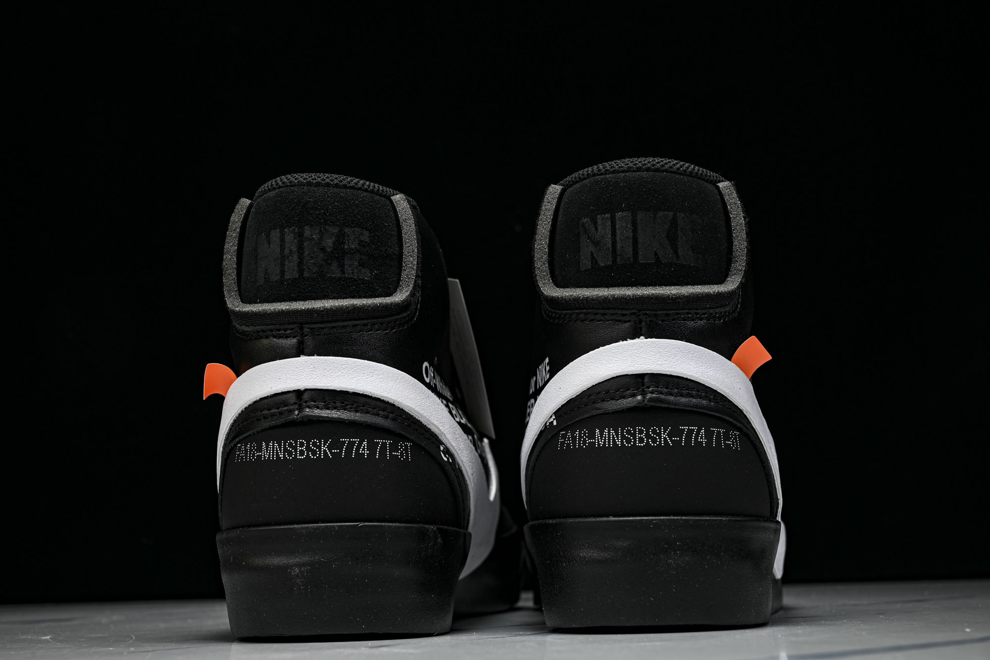 NK Blazer 2.0 x OWOff-White Grim Reaper OW联名限量板鞋 黑白 AA3832-0