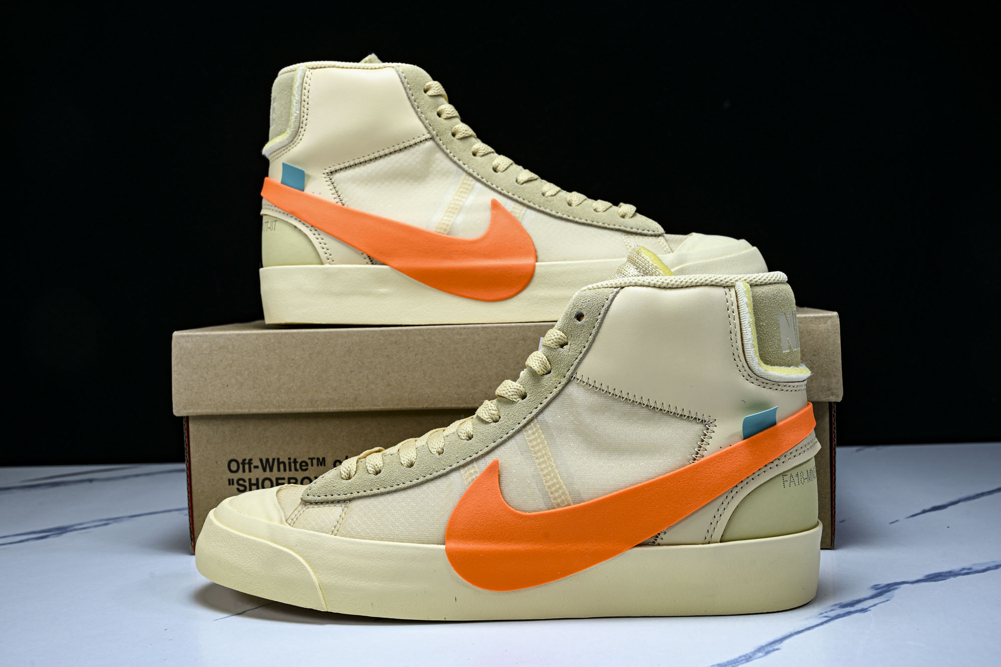 NK Blazer mid x OW ow联名男板鞋 万圣节 AA3832 700 #YZ020 36 36.5 37. NK Blazer mid x OW ow联名男板鞋 万圣节 AA3832 700 #YZ020 36 36.5 37.