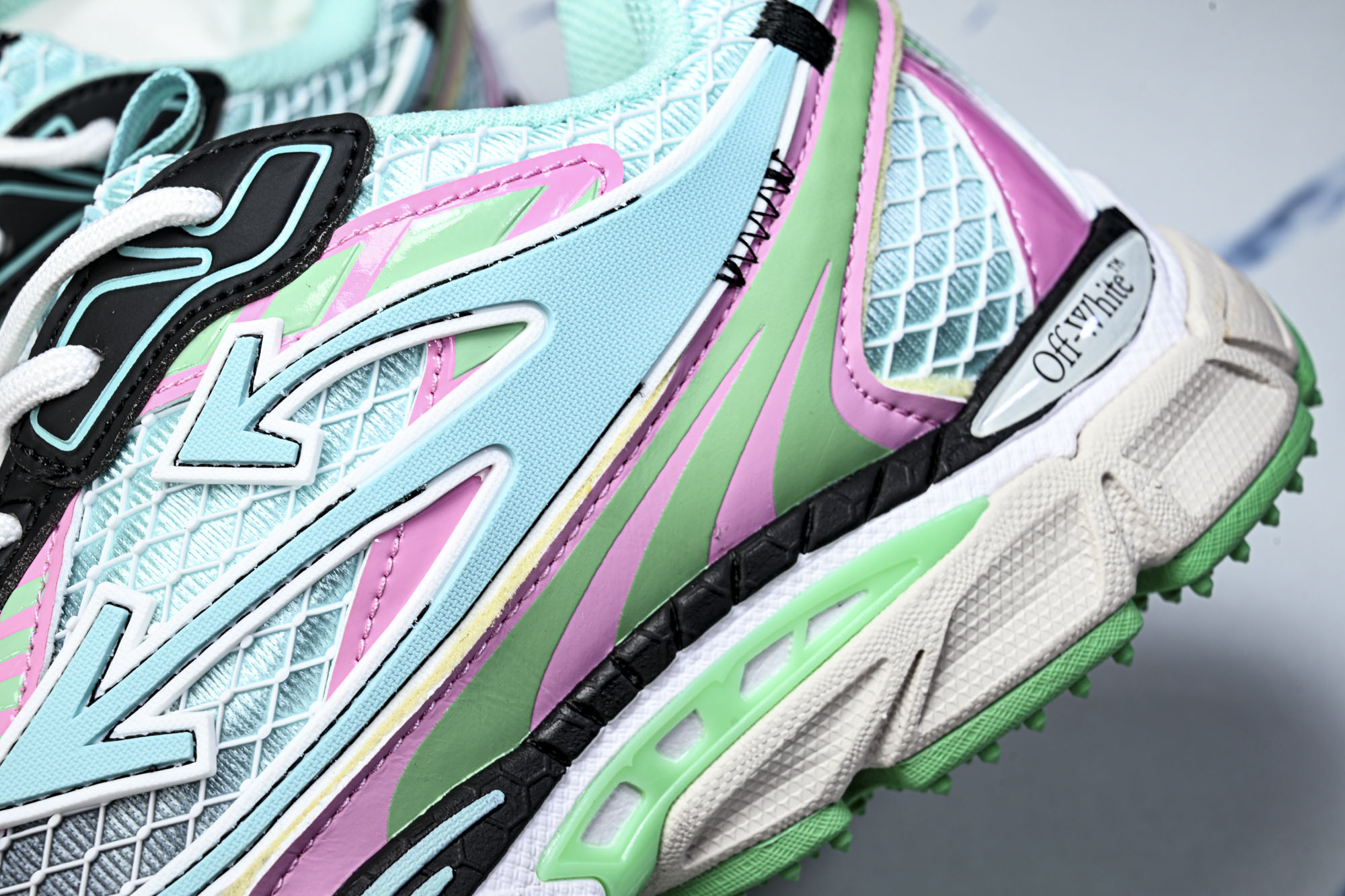【纯原】OFF WHITE 黑白三箭头登山厚底老爹鞋增高男女运动休闲鞋 #YZ002 #穿上off--White Rig