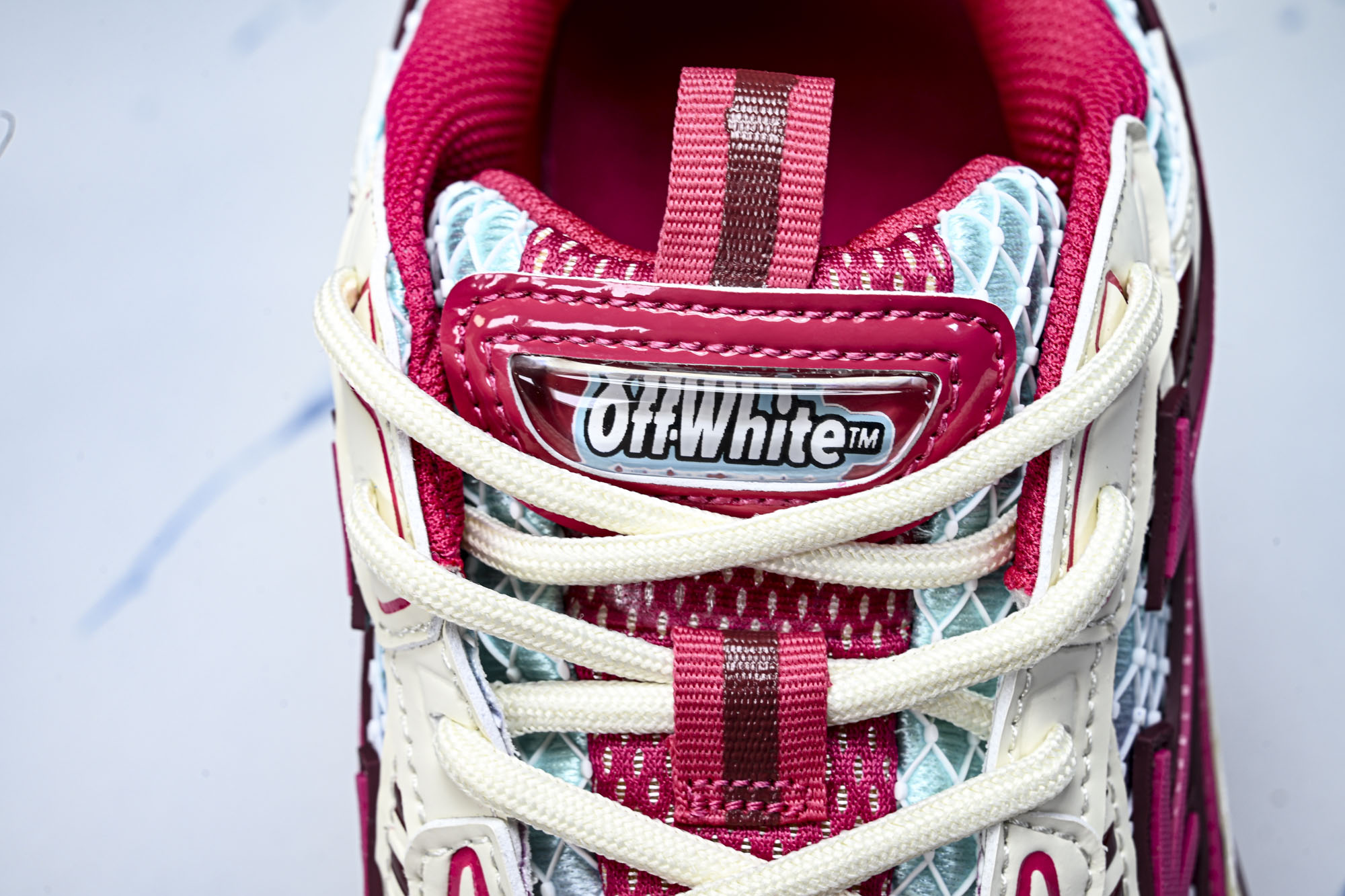 【纯原】OFF WHITE 黑白三箭头登山厚底老爹鞋增高男女运动休闲鞋_2#YZ002 #穿上off--White Ri