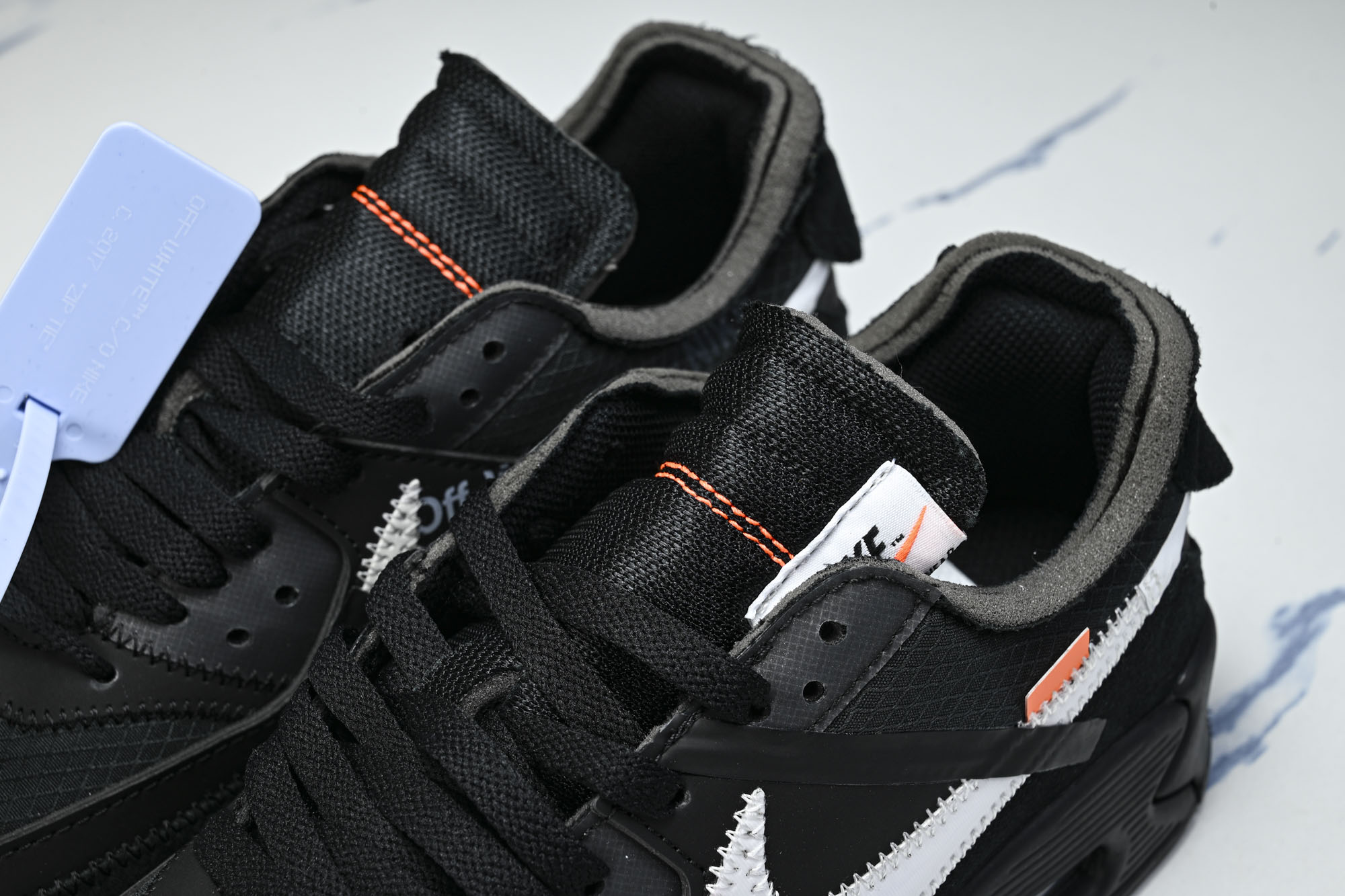 Off-White x NK Air Max 90 OW限量联名跑鞋 黑色白勾 AA7293-001 #YZ013 36 Off-White x NK Air Max 90 OW限量联名跑鞋 黑色白勾 AA7293-001 #YZ013 36