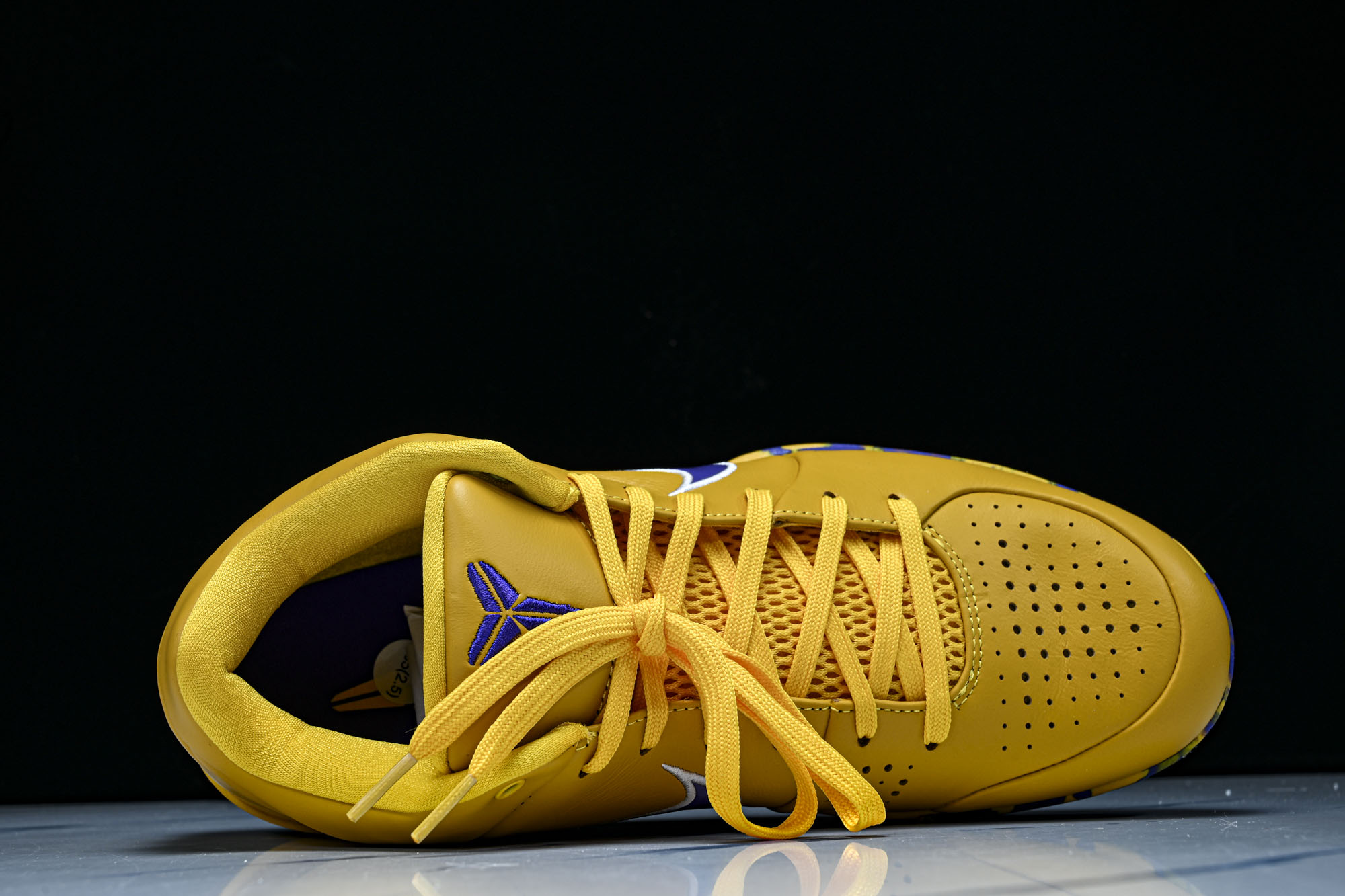 Nike耐克男士x Los Angeles Lakers Zoom Kobe 4 Protro sneakers 黑黄I