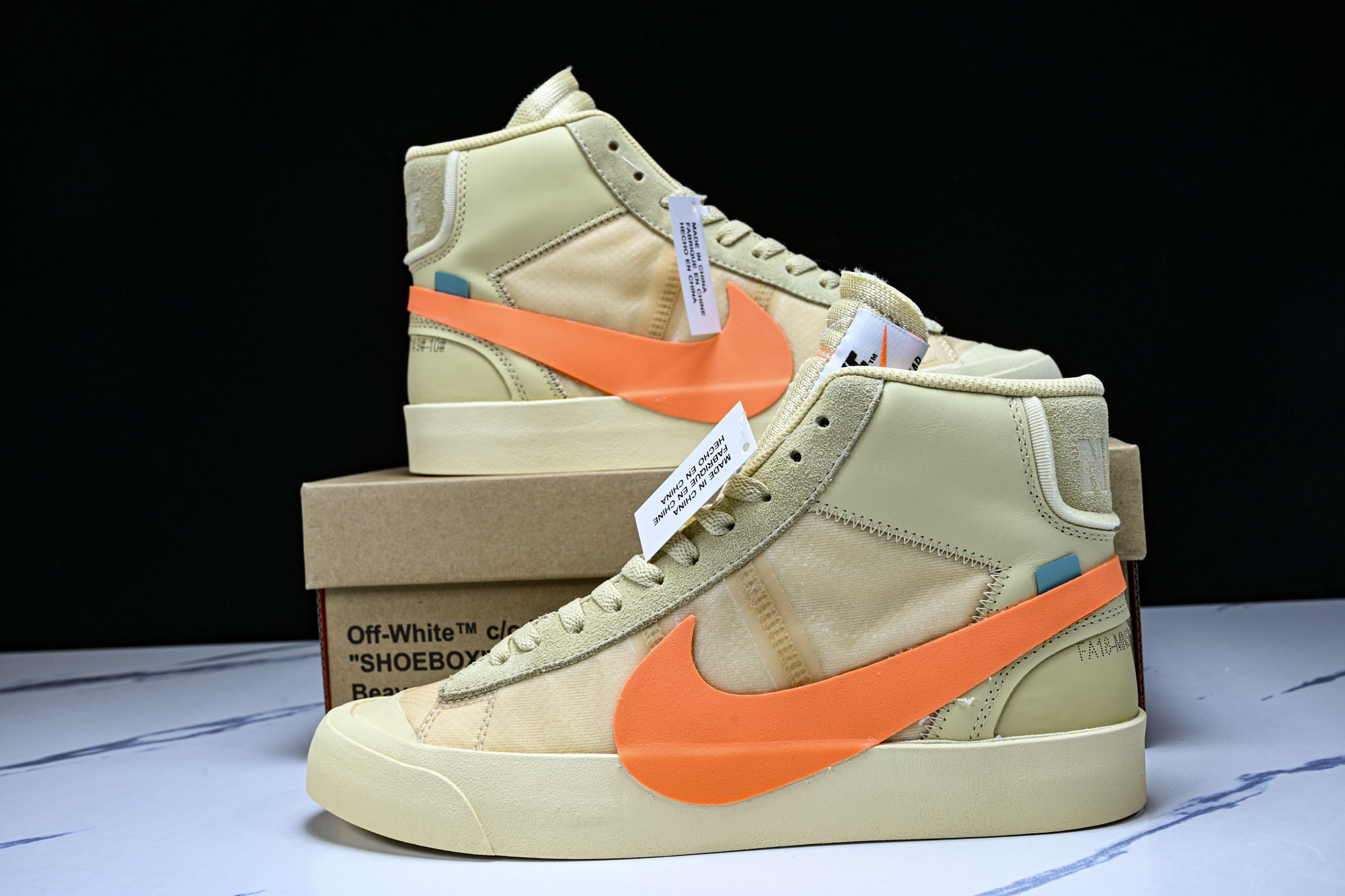 NK Blazer mid x OW ow联名男板鞋 万圣节 AA3832 700 #YZ013 40 40.5 41 NK Blazer mid x OW ow联名男板鞋 万圣节 AA3832 700 #YZ013 40 40.5 41