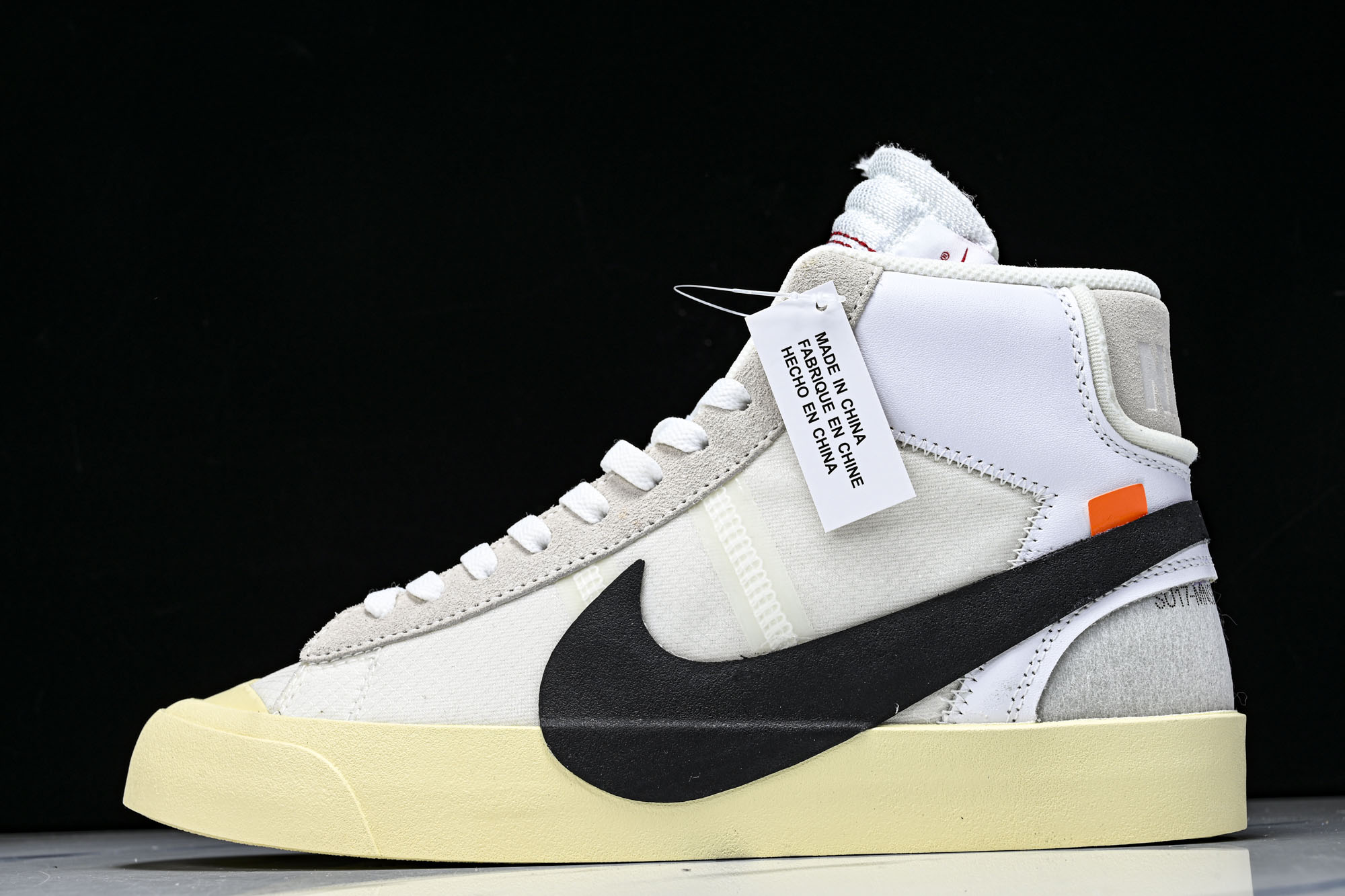 OW X NK Blazer Mid OW联名开拓者复古超限量滑板鞋 AA3832-100 #YZ013 40 40.5
