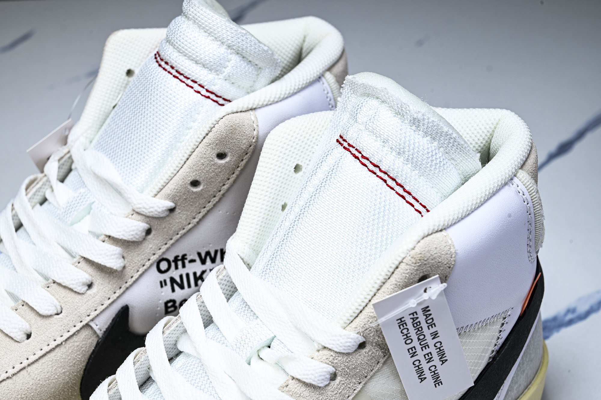 OW X NK Blazer Mid OW联名开拓者复古超限量滑板鞋 AA3832-100 #YZ013 40 40.5