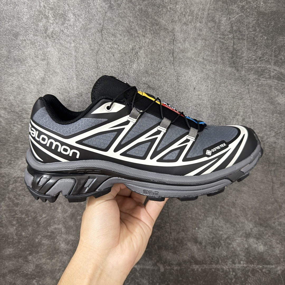 OG版 Salomon XT-6 GTX 户外越野跑步鞋 黑灰 Black Grey  SALOMON萨洛蒙 XT-6 