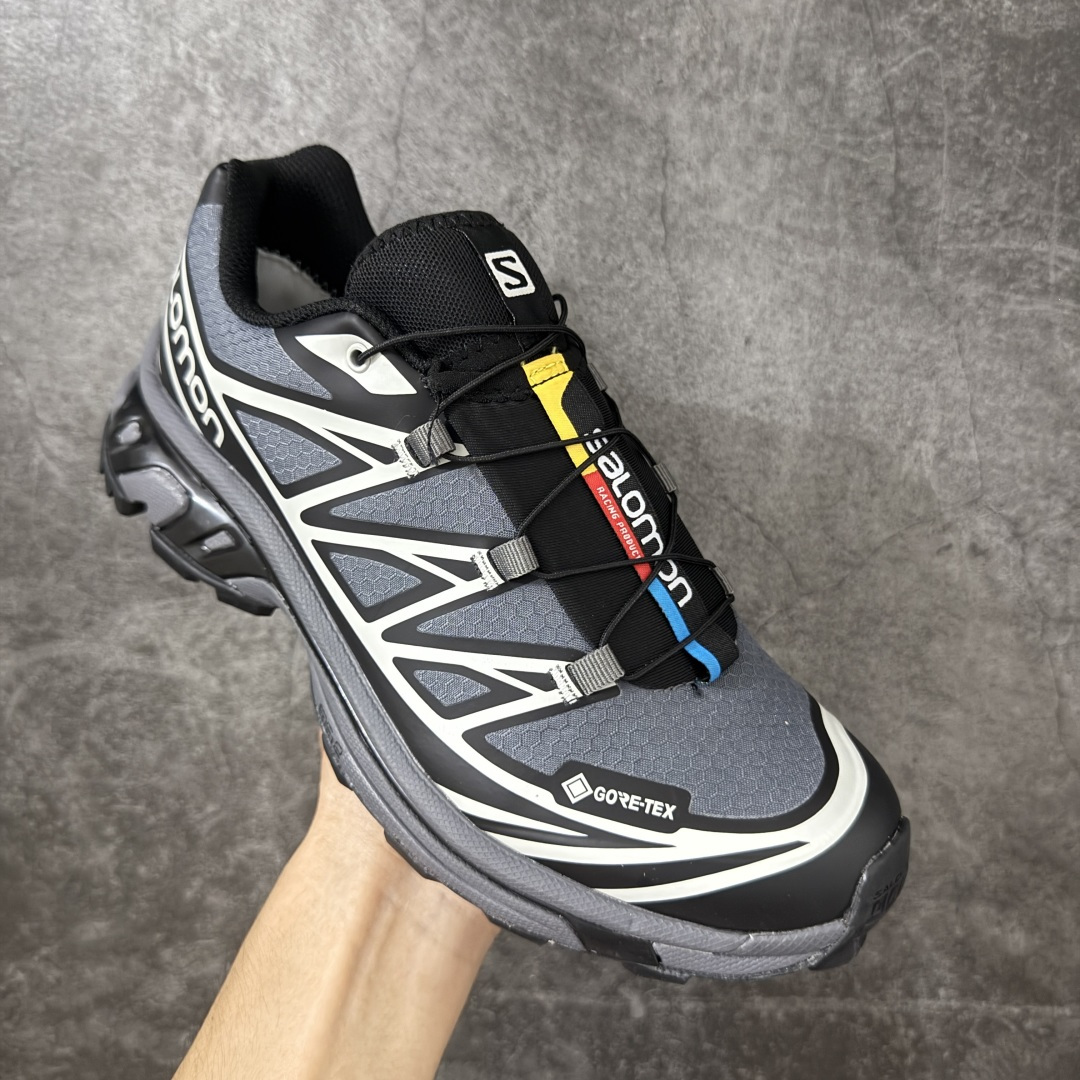 OG版 Salomon XT-6 GTX 户外越野跑步鞋 黑灰 Black Grey  SALOMON萨洛蒙 XT-6 