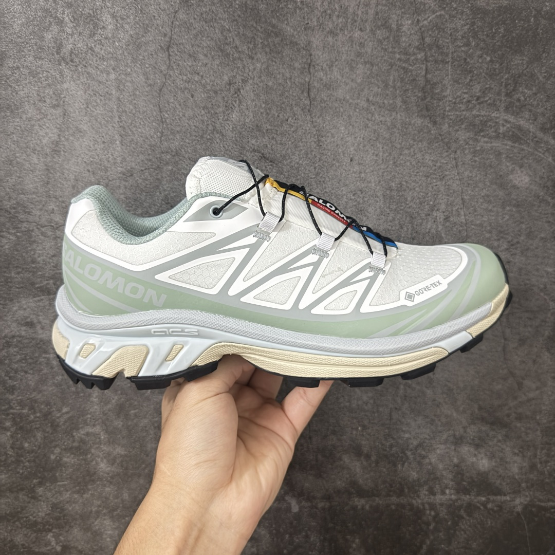 OG版 Salomon XT-6 GTX 户外越野跑鞋 白色 White 运动机能风  SALOMON萨洛蒙 XT-6 