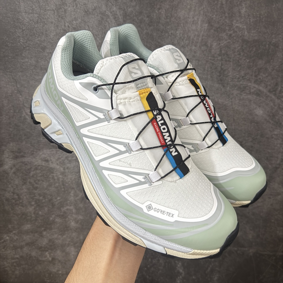 OG版 Salomon XT-6 GTX 户外越野跑鞋 白色 White 运动机能风  SALOMON萨洛蒙 XT-6 