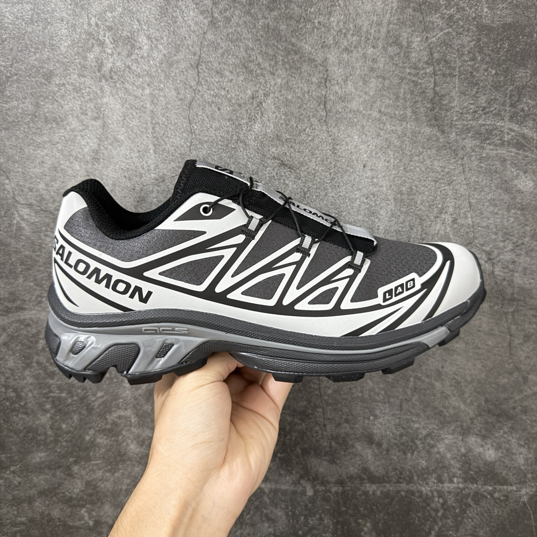 OG版 Salomon XT-6 户外越野 灰黑 Black Grey 运动跑步鞋  SALOMON萨洛蒙 XT-6 舒