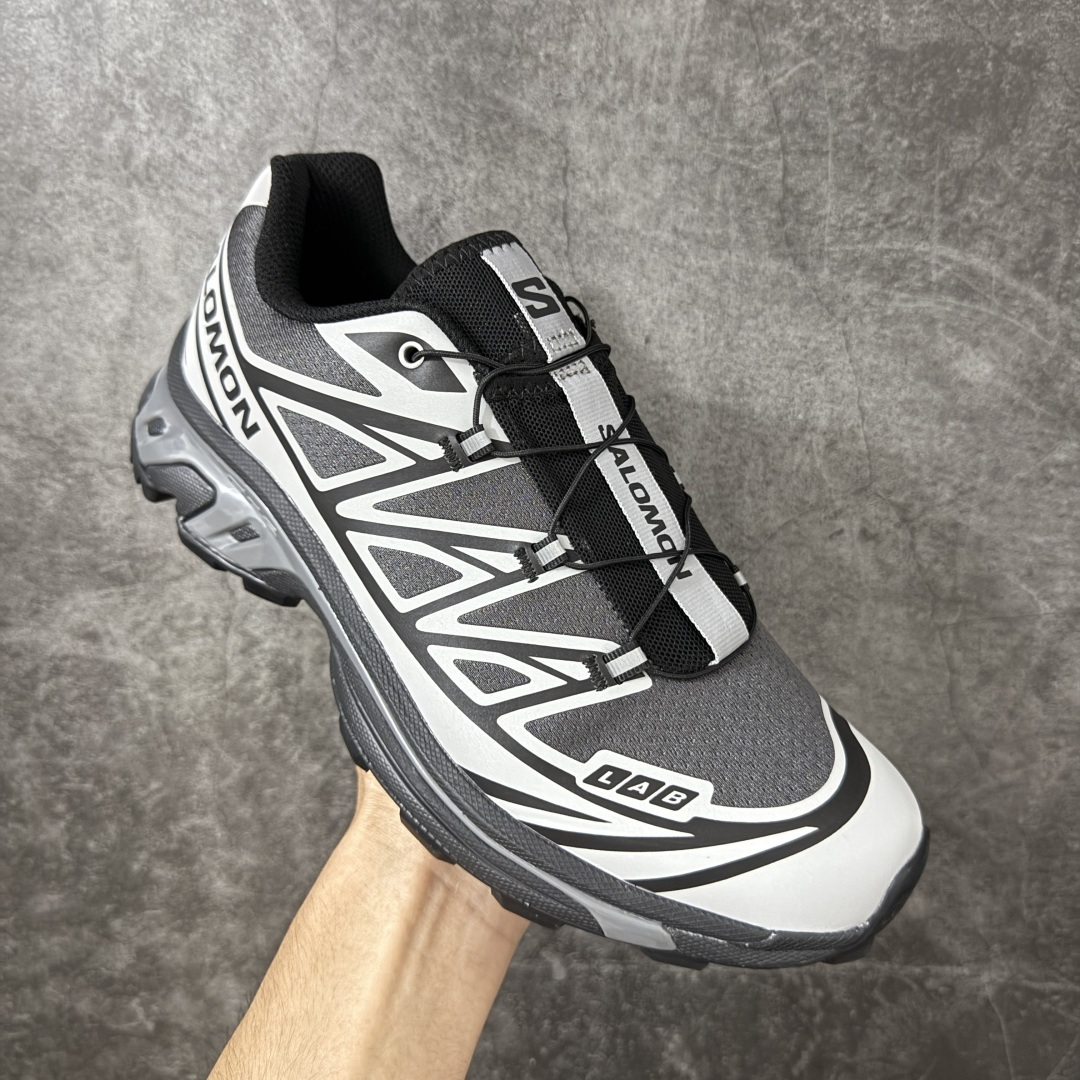 OG版 Salomon XT-6 户外越野 灰黑 Black Grey 运动跑步鞋  SALOMON萨洛蒙 XT-6 舒