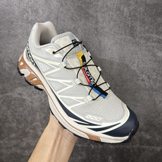 OG版 Salomon XT-6 户外越野跑鞋 灰棕配色 男女同款 SALOMON萨洛蒙 XT-6 舒适百搭 户外越野 OG版 Salomon XT-6 户外越野跑鞋 灰棕配色 男女同款 SALOMON萨洛蒙 XT-6 舒适百搭 户外越野