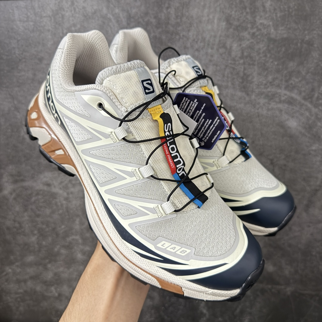 OG版 Salomon XT-6 户外越野跑鞋 灰棕配色 男女同款 SALOMON萨洛蒙 XT-6 舒适百搭 户外越野 OG版 Salomon XT-6 户外越野跑鞋 灰棕配色 男女同款 SALOMON萨洛蒙 XT-6 舒适百搭 户外越野