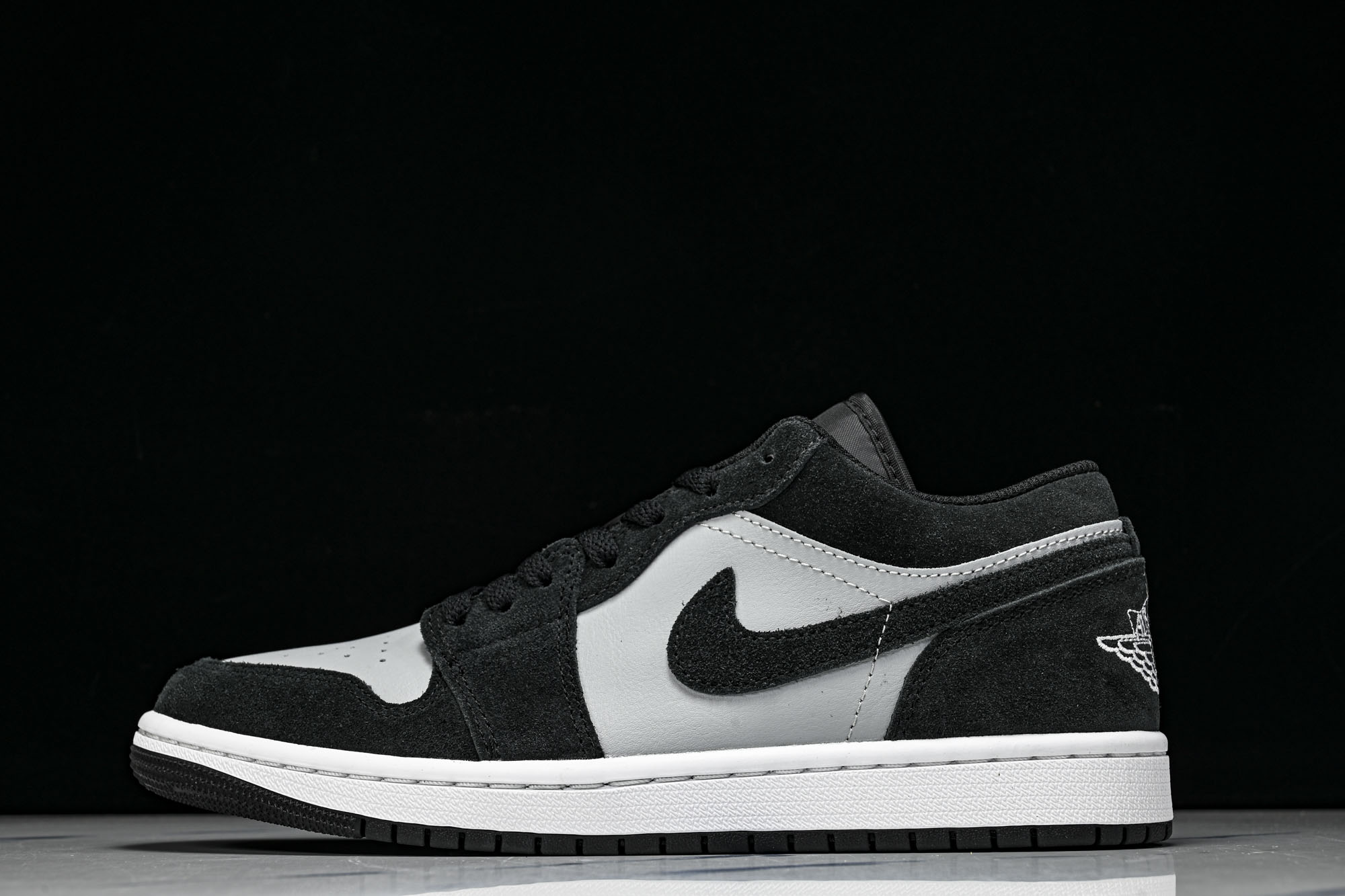 Air Jordan 1 Low AJ1 乔1黑灰 低帮复古文化篮球鞋 -048 #YZ010 大厂代工流水线打造 公司