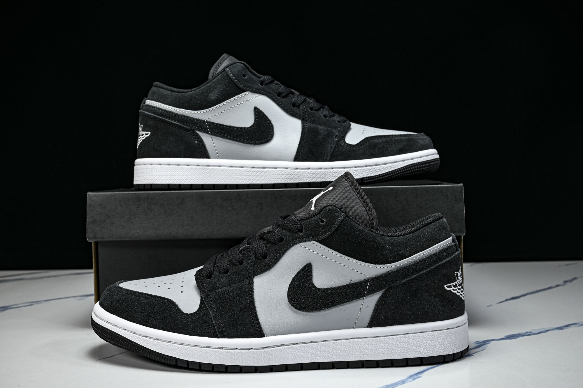 Air Jordan 1 Low AJ1 乔1黑灰 低帮复古文化篮球鞋 -048 #YZ010 大厂代工流水线打造 公司 Air Jordan 1 Low AJ1 乔1黑灰 低帮复古文化篮球鞋 -048 #YZ010 大厂代工流水线打造 公司