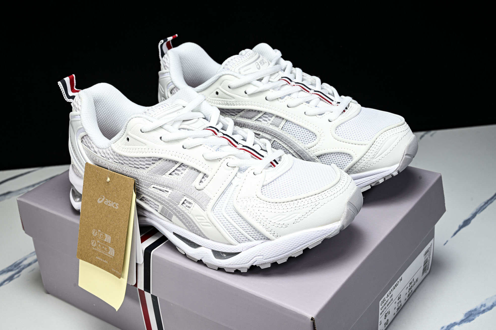 THOM BROWNE X ASICS 联名系列GEL-KAYANO 14男女同款运动休闲鞋1203B291-100 # THOM BROWNE X ASICS 联名系列GEL-KAYANO 14男女同款运动休闲鞋1203B291-100 #
