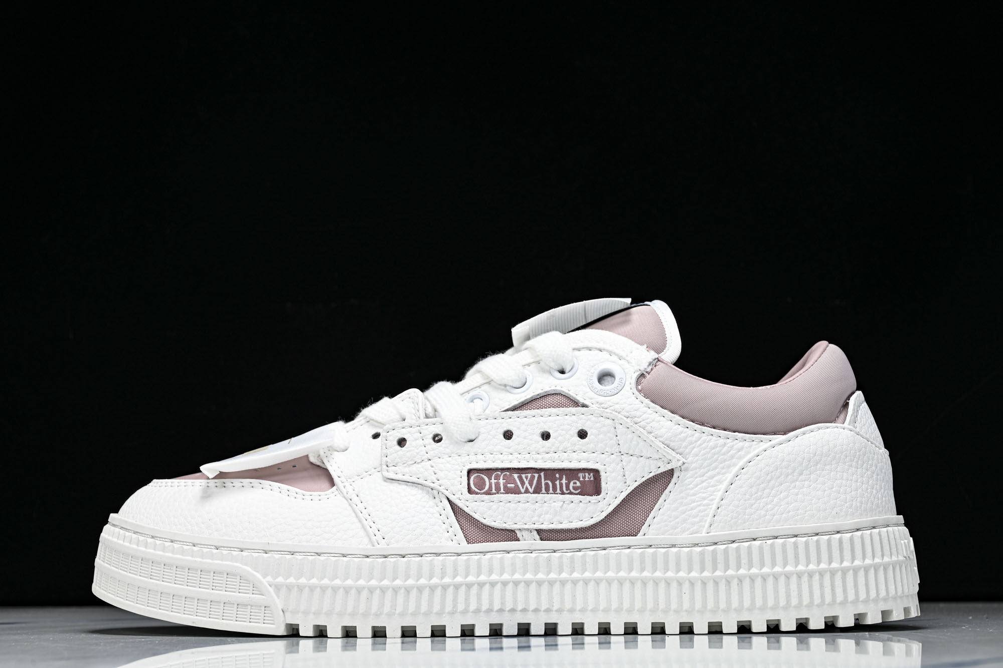 OFF-WHITE Out Of Office 3.0 Court 箭头板鞋 小牛鞋休闲运动鞋 #YZ002 36 37