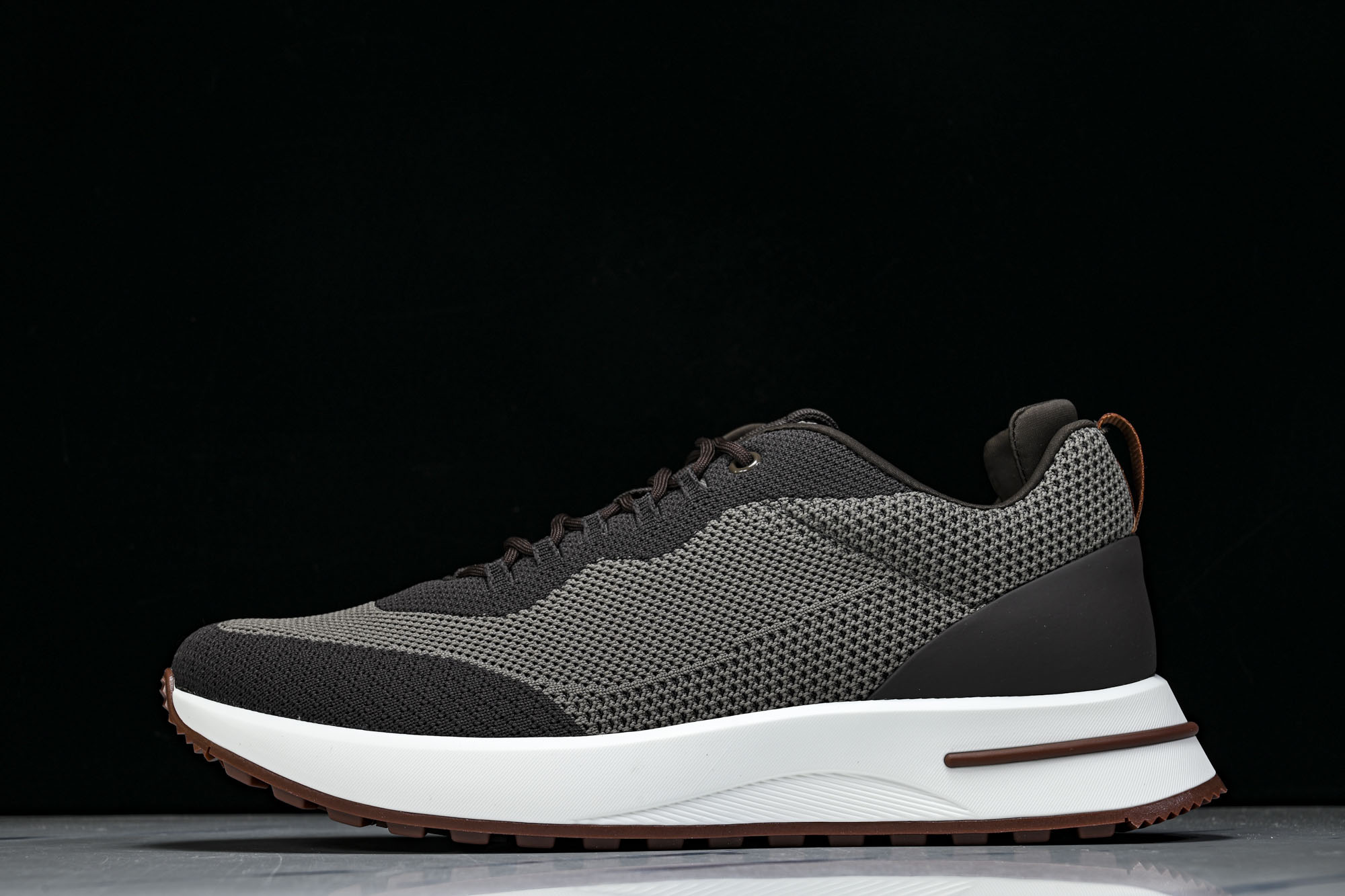 Loro piana_诺悠翩雅男鞋网面透气牛皮针织运动鞋系带跑鞋26新款  #YZ006 尺码: 39 40 41 42